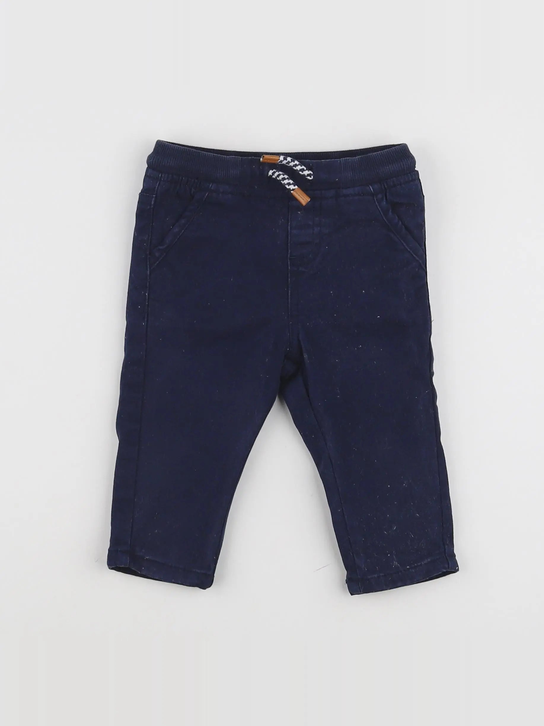 Vertbaudet - pantalon bleu - 9 mois