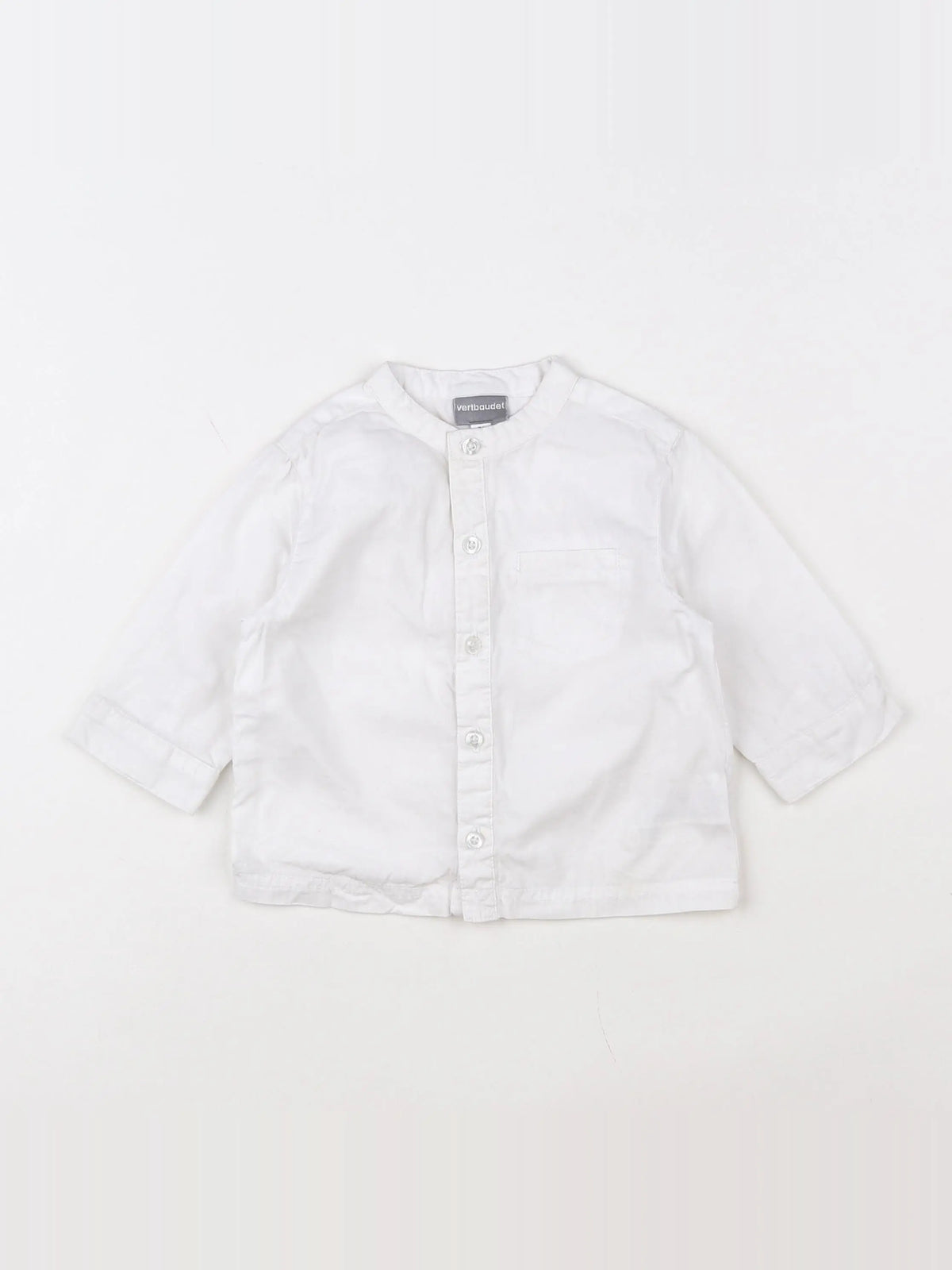 Vertbaudet - chemise blanc - 9 mois
