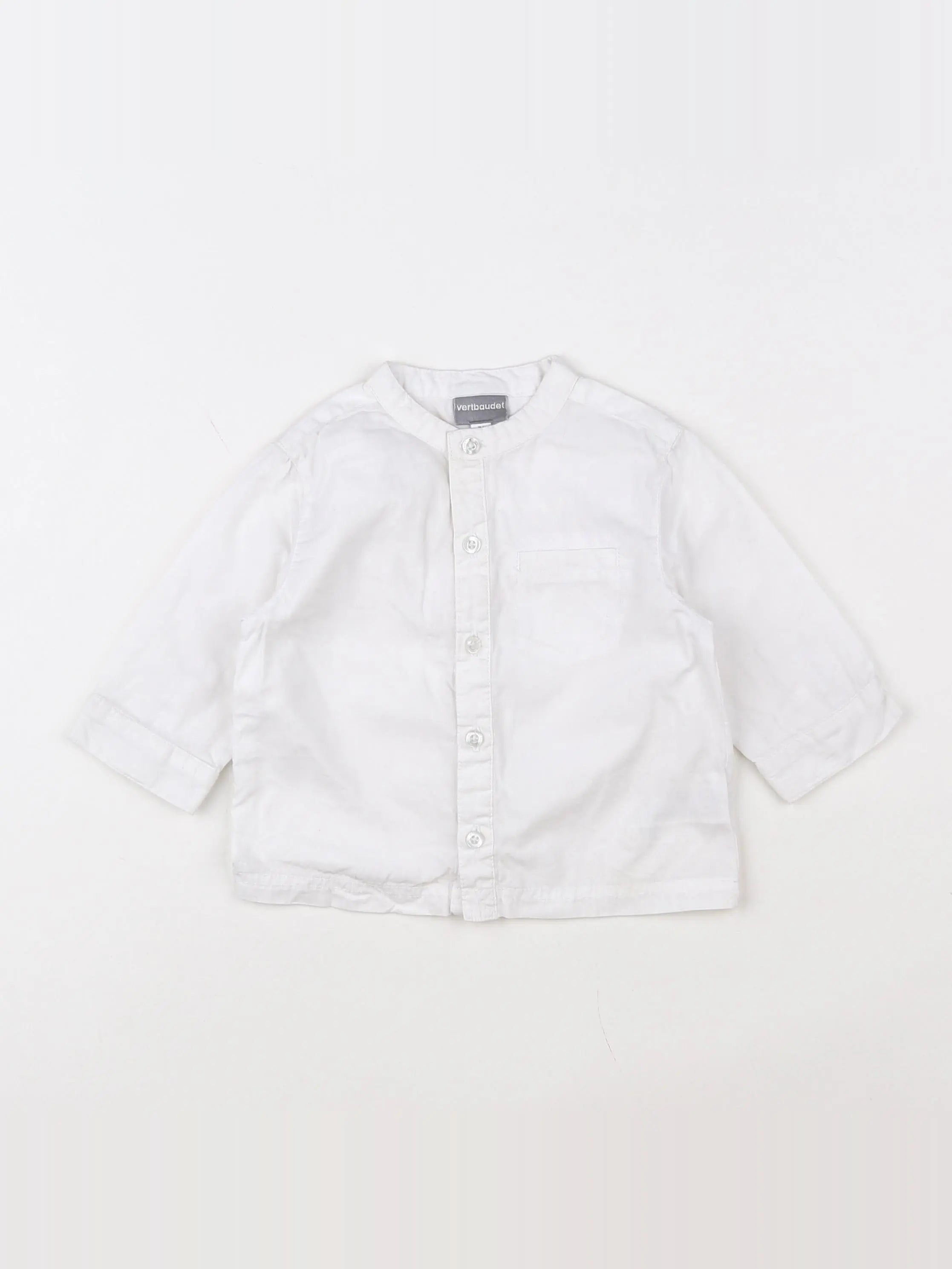 Vertbaudet - chemise blanc - 9 mois