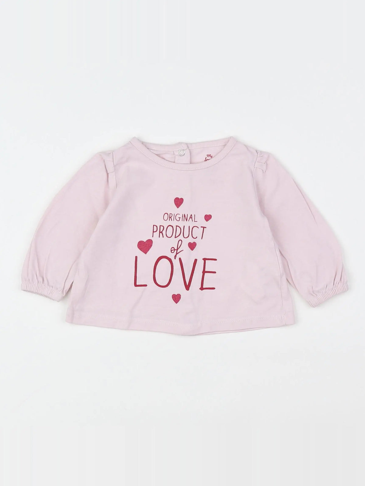 Tape à l'oeil - tee-shirt rose - 3 mois