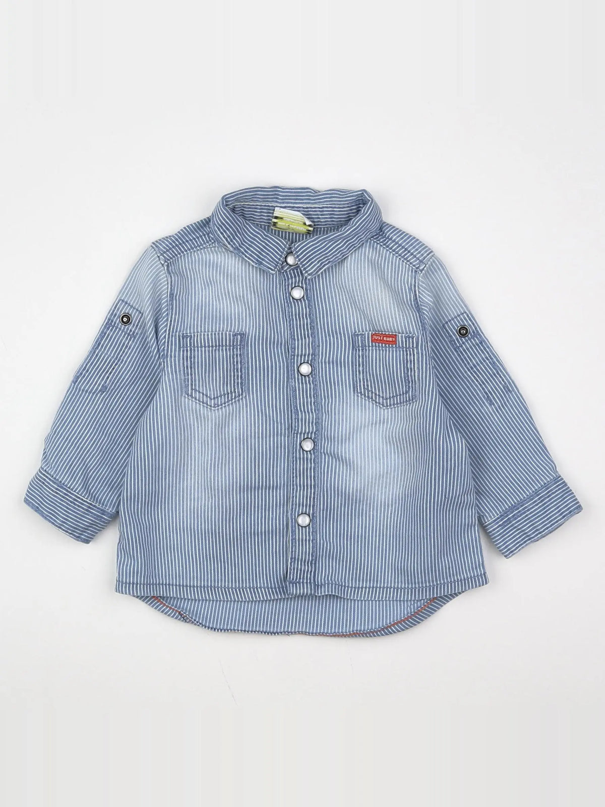 Tape à l'oeil - chemise bleu, blanc - 6 mois