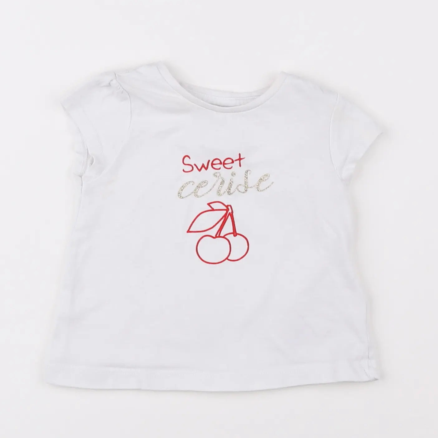 Vertbaudet - tee-shirt blanc - 3 mois