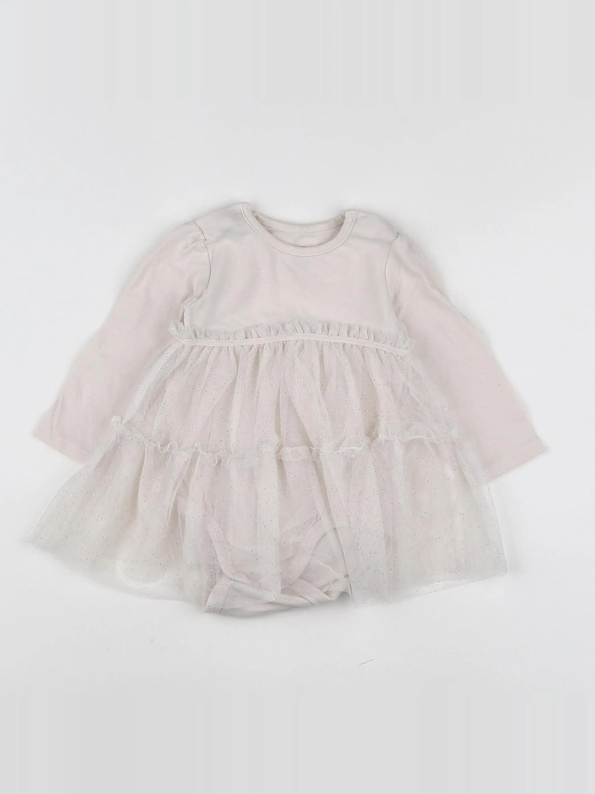 H&M - body robe beige - 3/6 mois