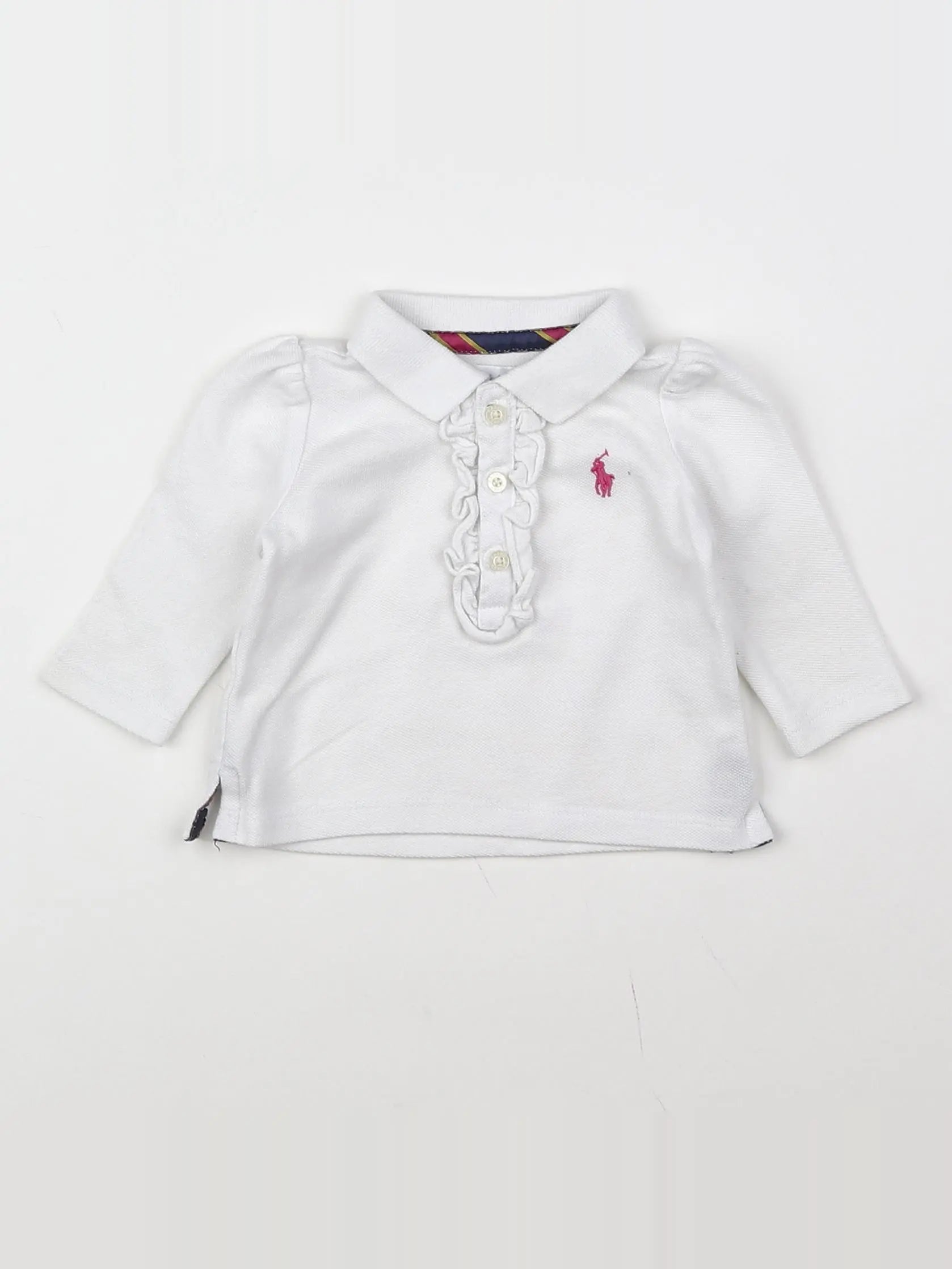 Ralph Lauren - polo blanc - 3 mois