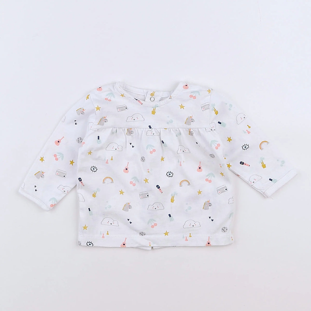 Vertbaudet - pyjama coton multicolore - 3 mois