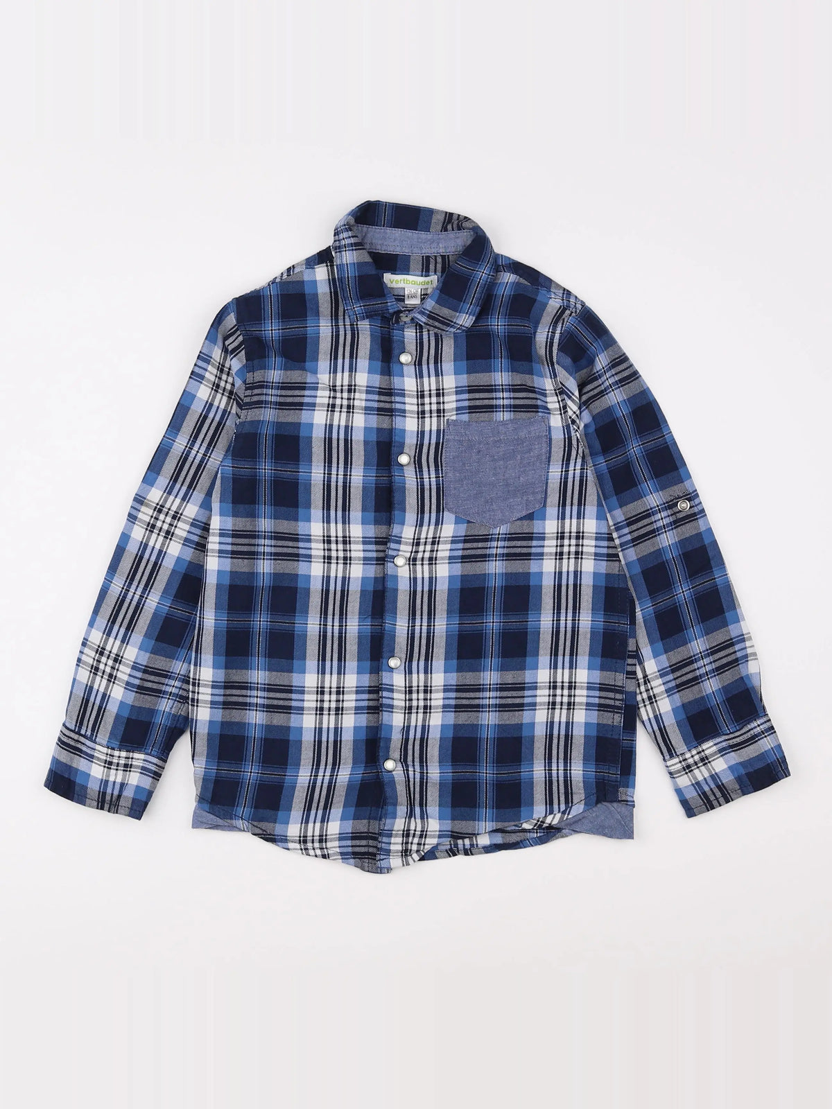 Vertbaudet - chemise bleu - 8 ans