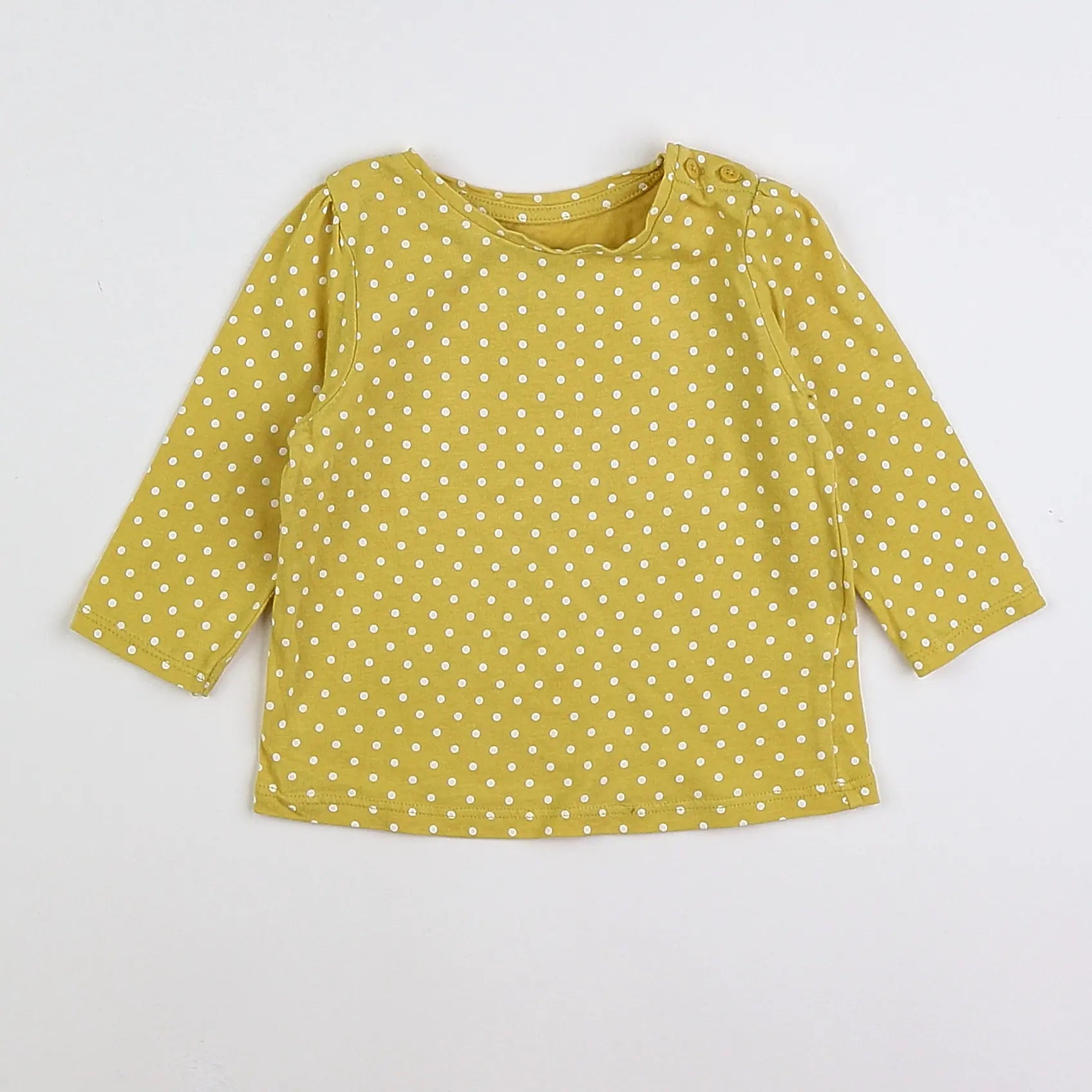 Vertbaudet - tee-shirt jaune - 6 mois