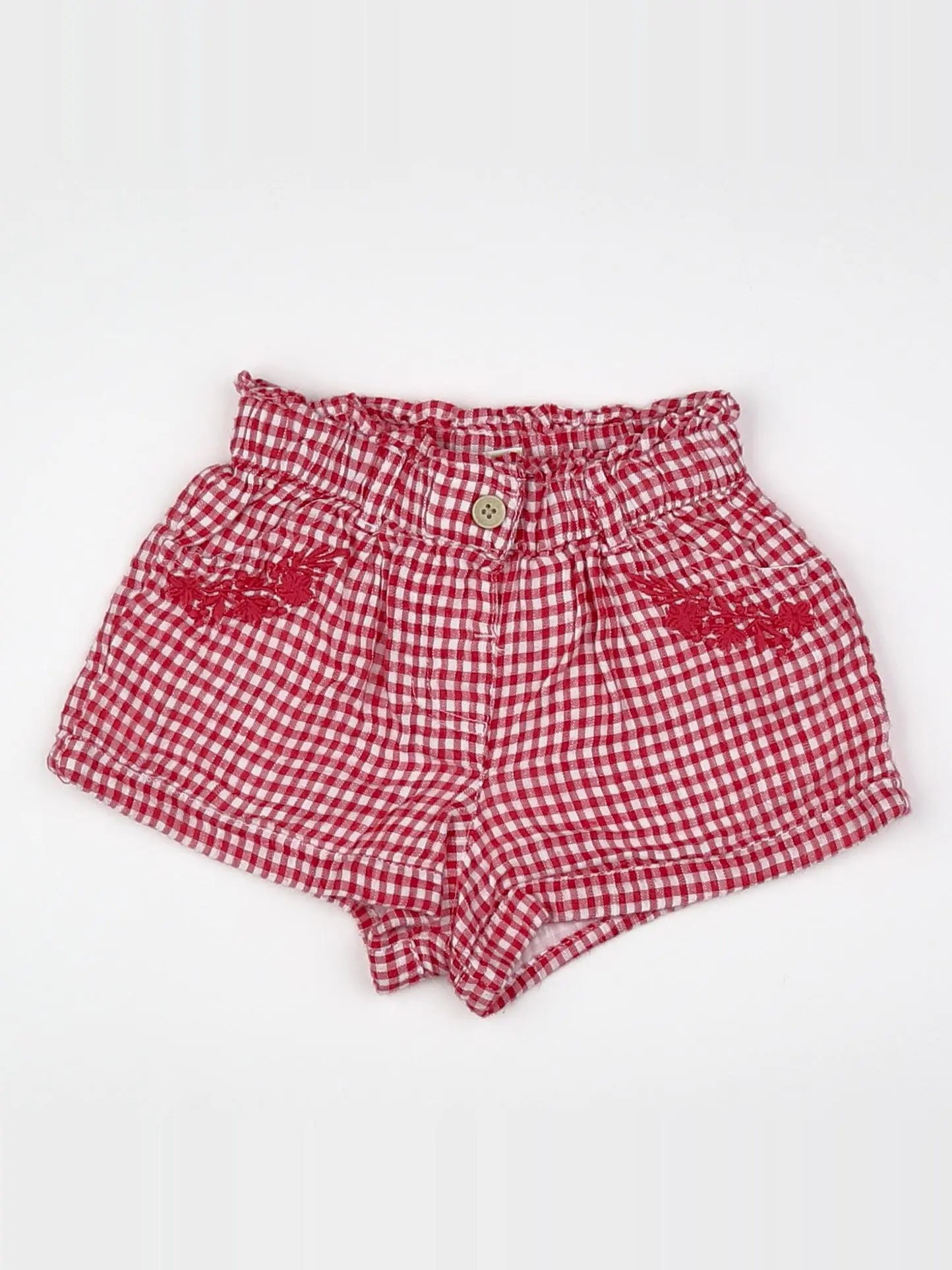 Tape à l'oeil - short blanc, rouge - 6 mois