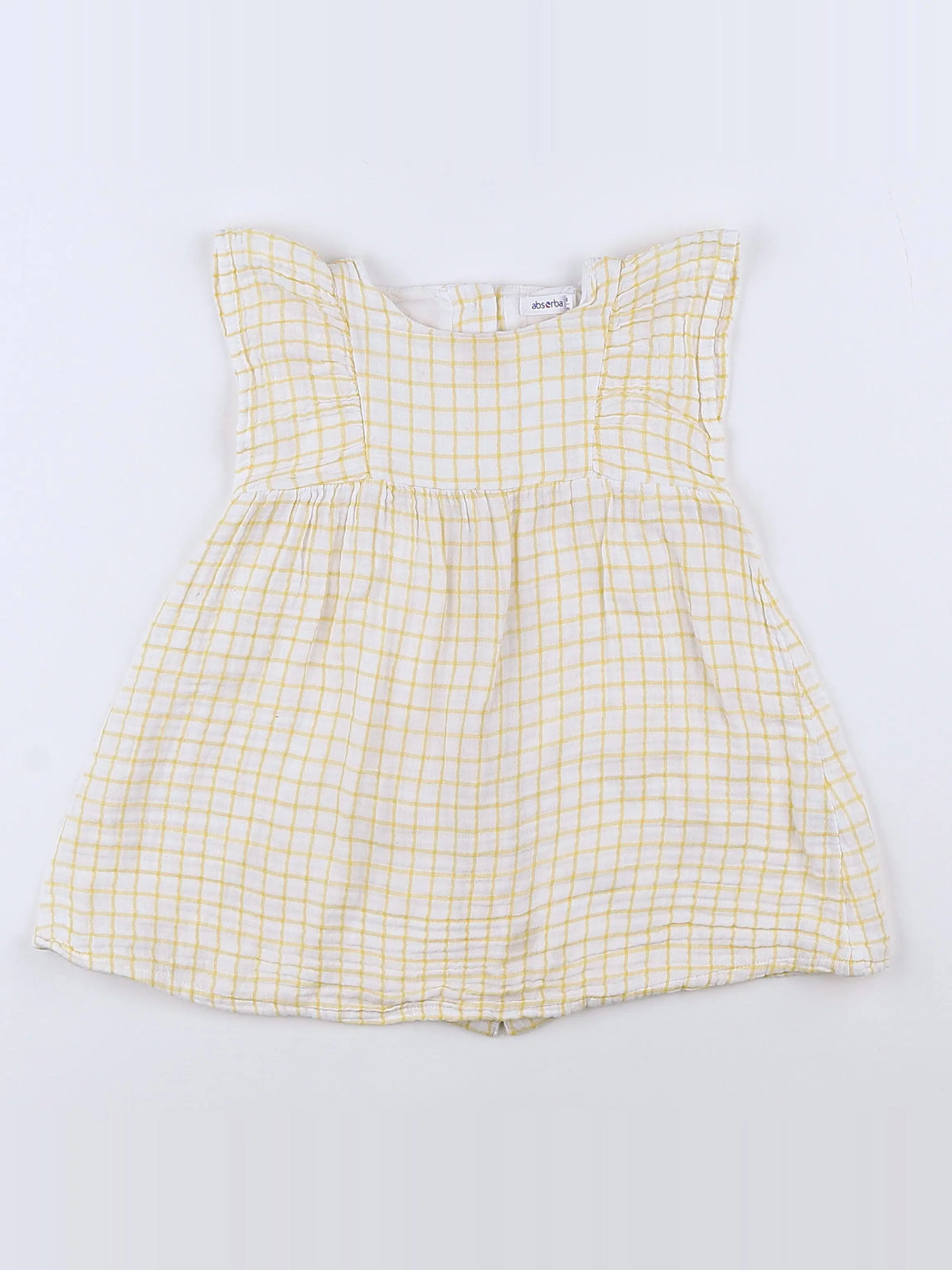 Absorba - robe blanc, jaune - 18 mois