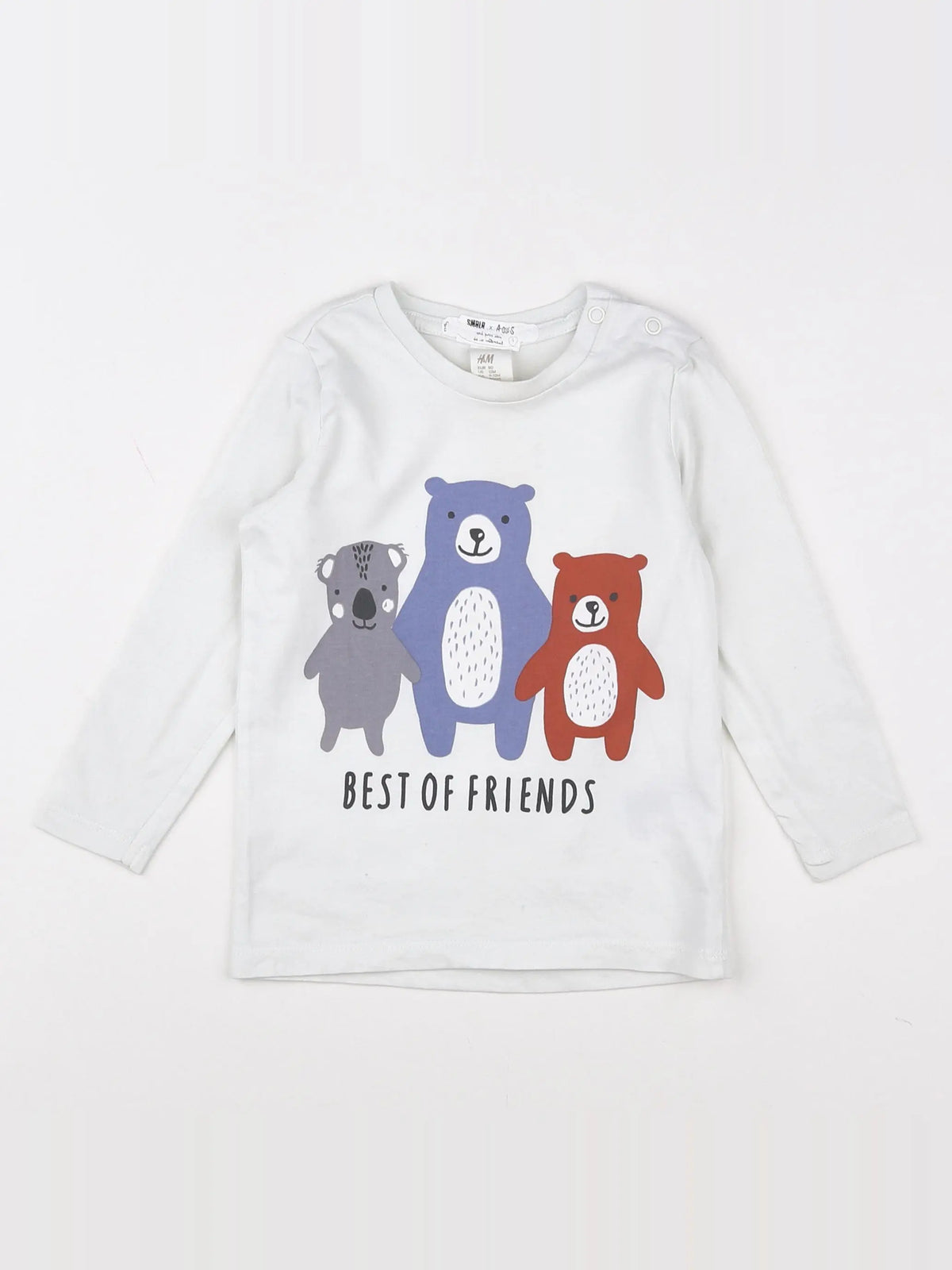H&M - tee-shirt blanc - 9/12 mois