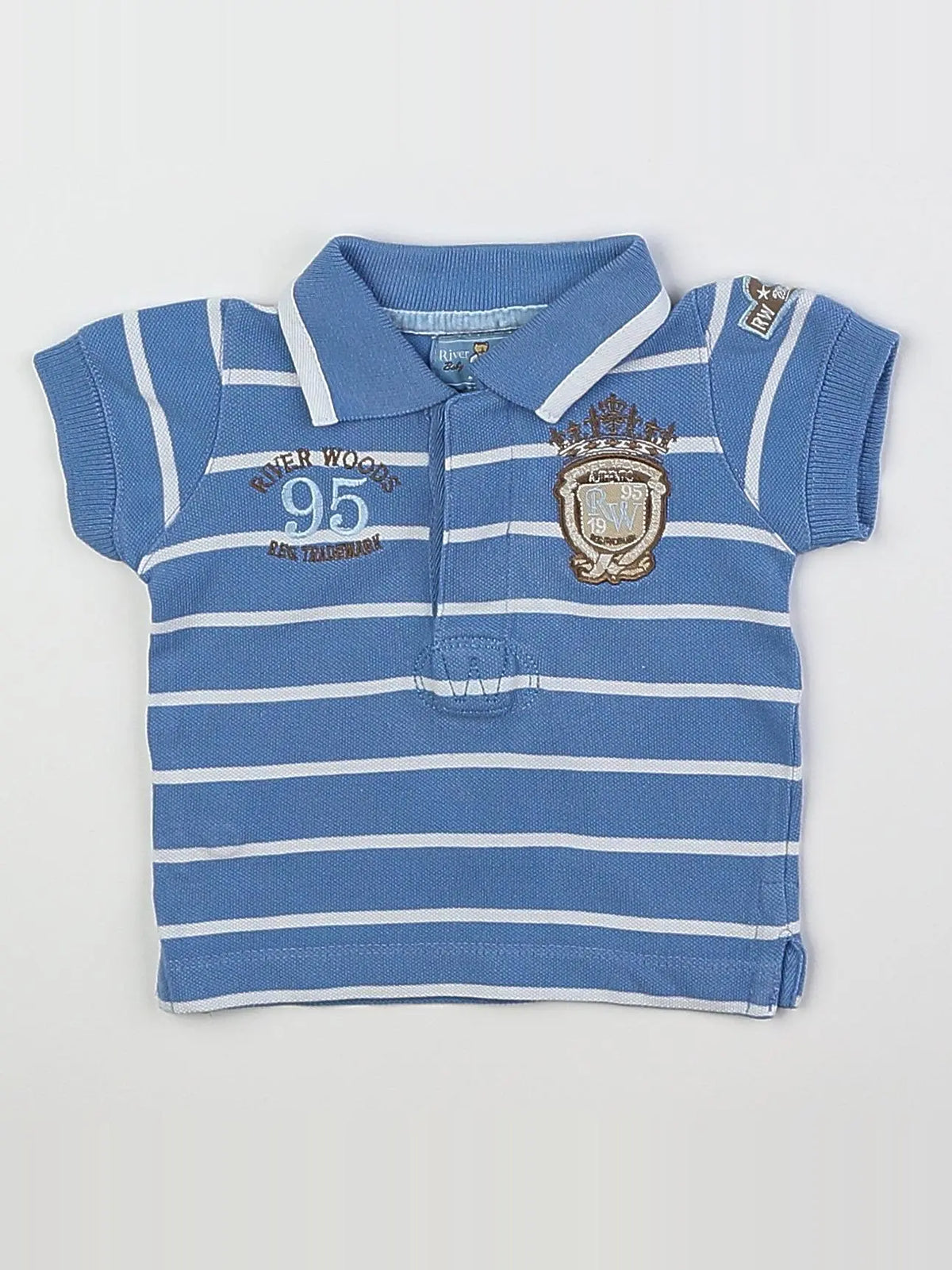 River Woods - polo bleu - 3 mois