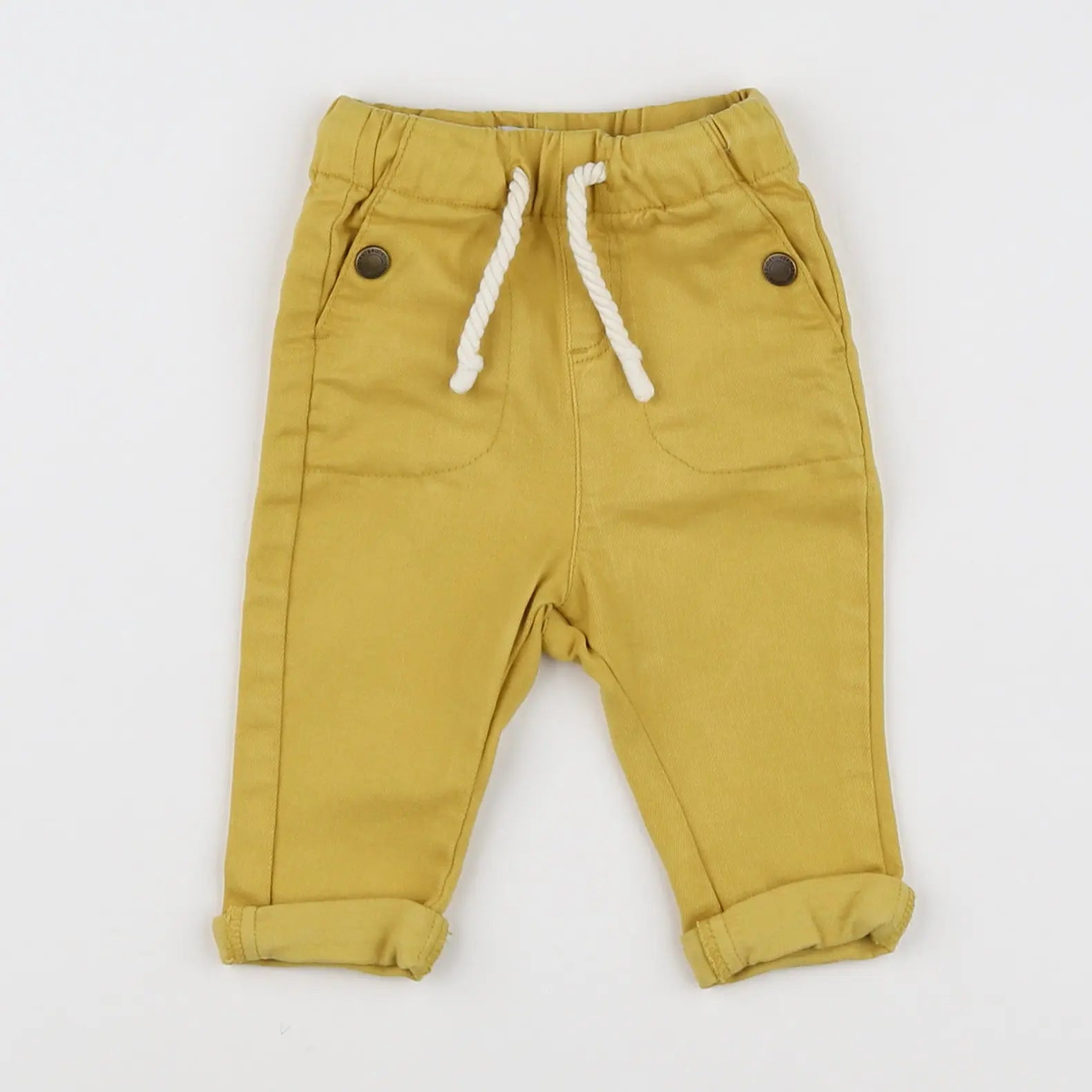 Vertbaudet - pantalon jaune - 3 mois