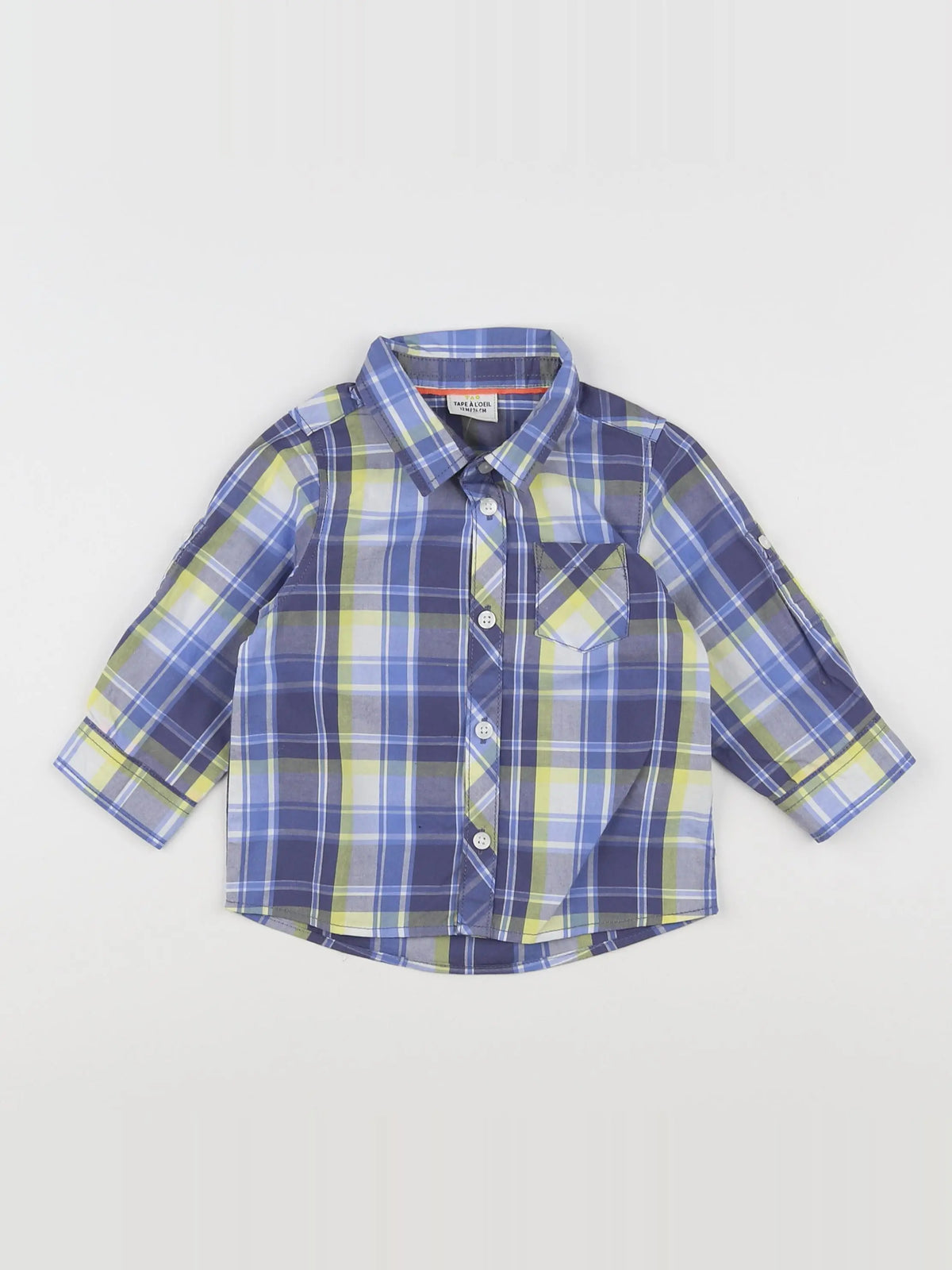 Tape à l'oeil - chemise bleu - 12 mois
