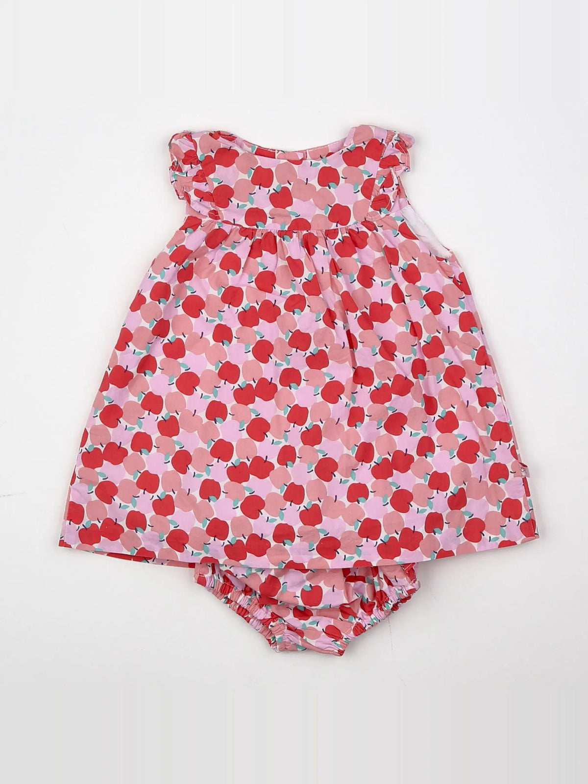 Cadet Rousselle - robe rose, rouge - 3 mois