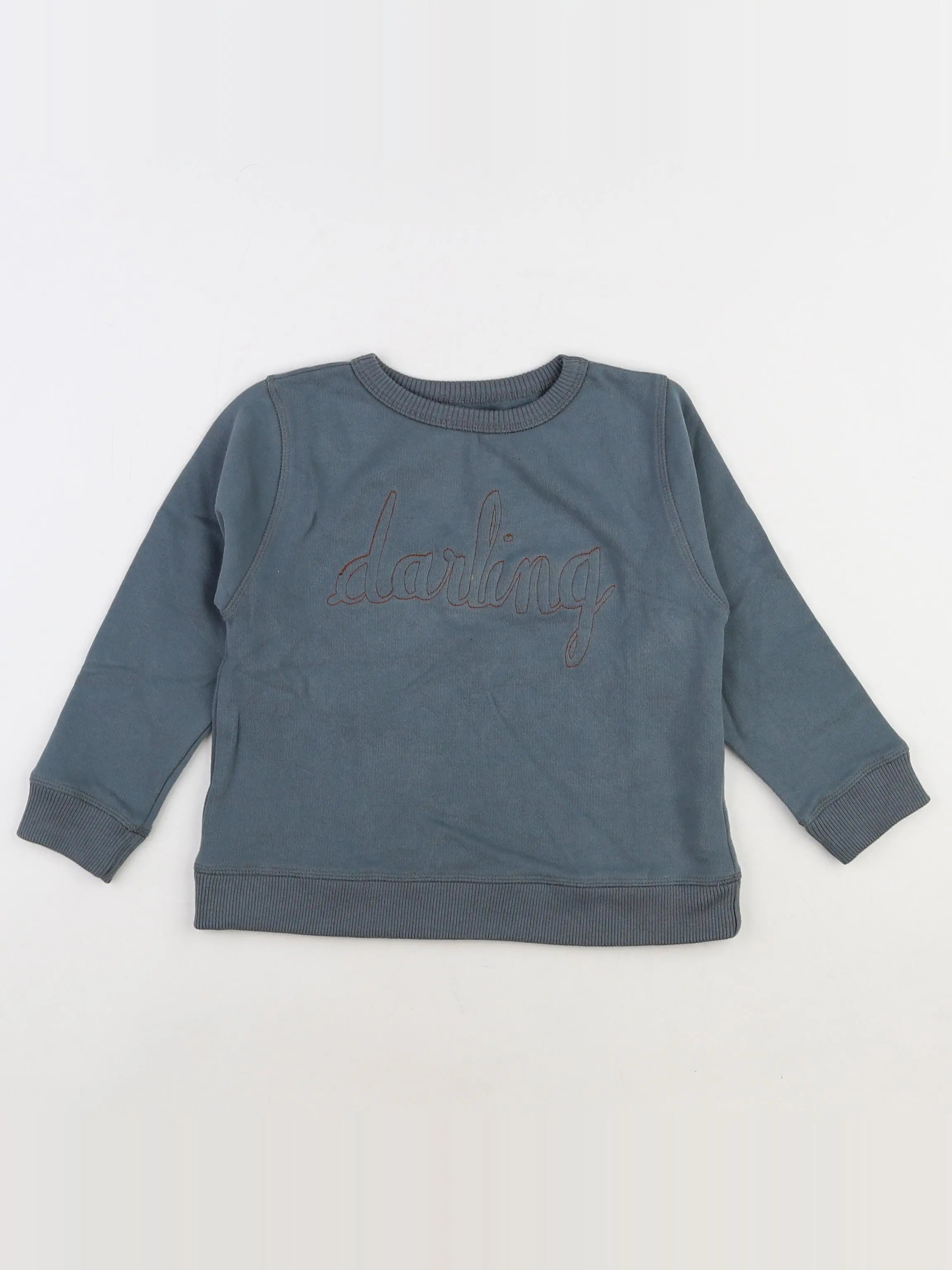 Bonton - sweat bleu - 6 ans