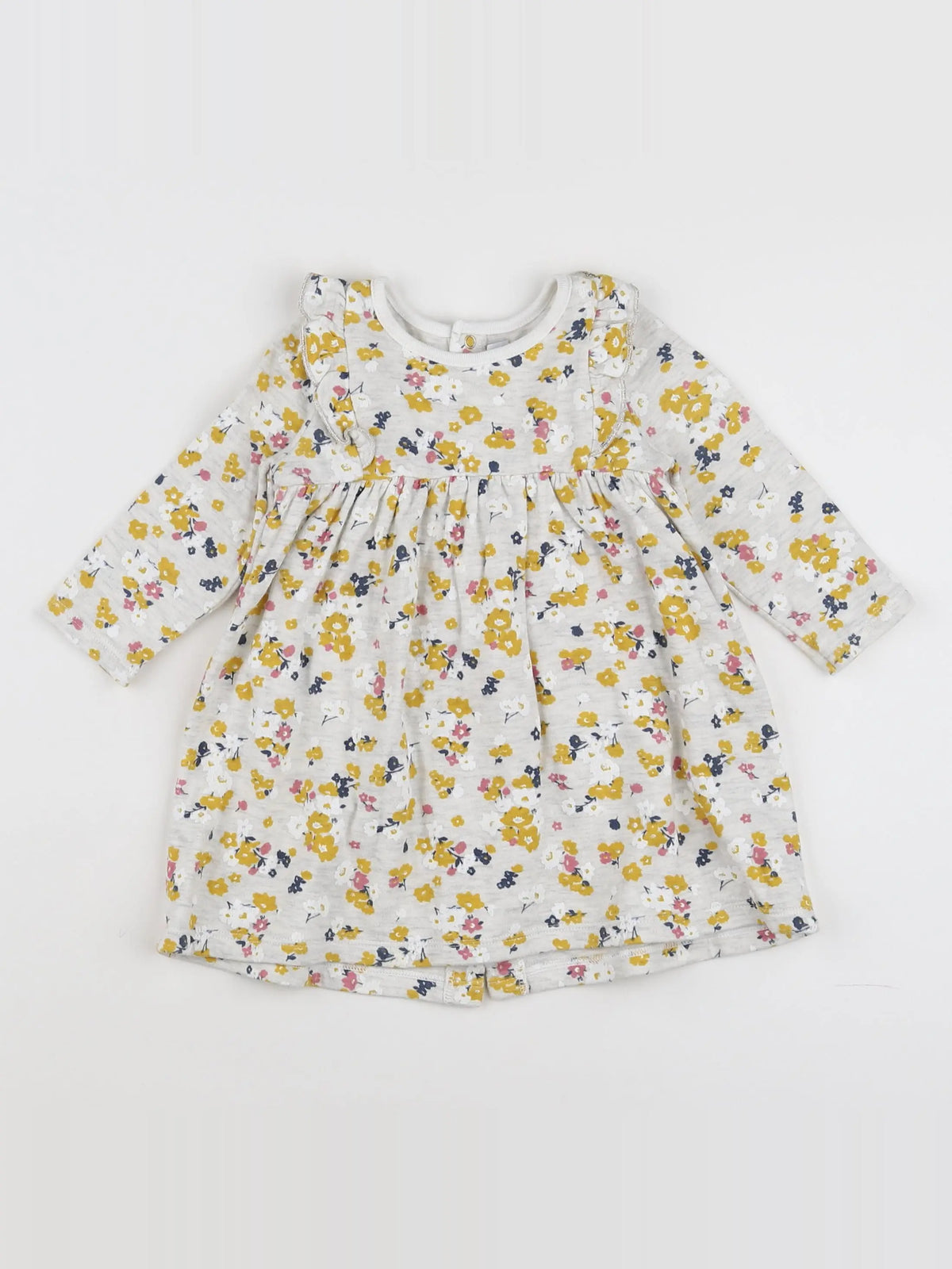 Petit Bateau - robe multicolore - 12 mois