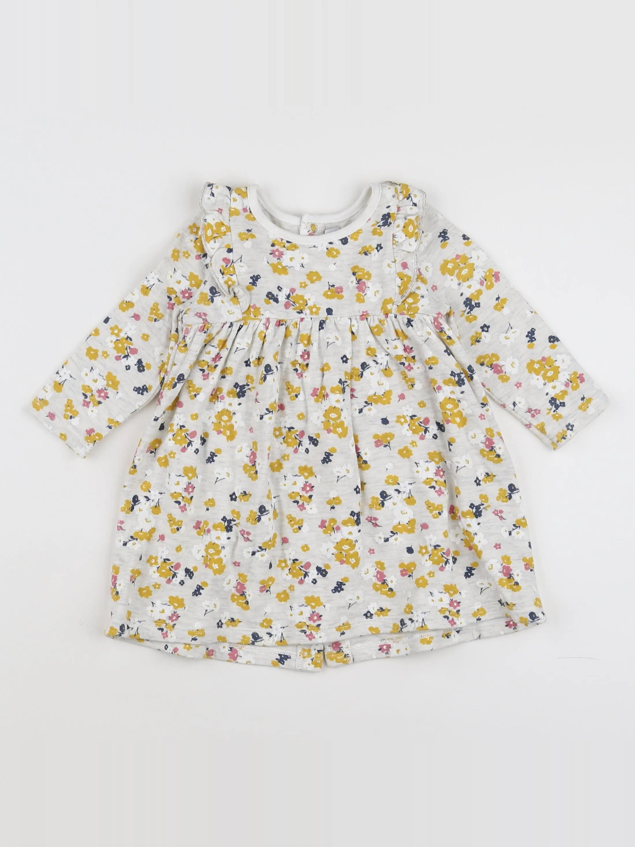 Petit Bateau - robe multicolore - 12 mois