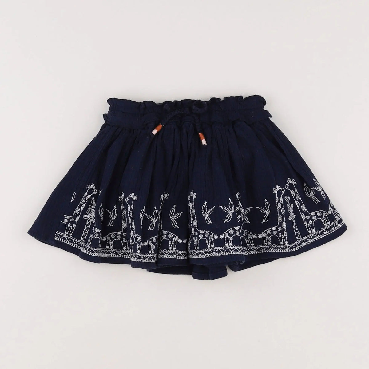 Vertbaudet - jupe blanc, bleu - 18 mois
