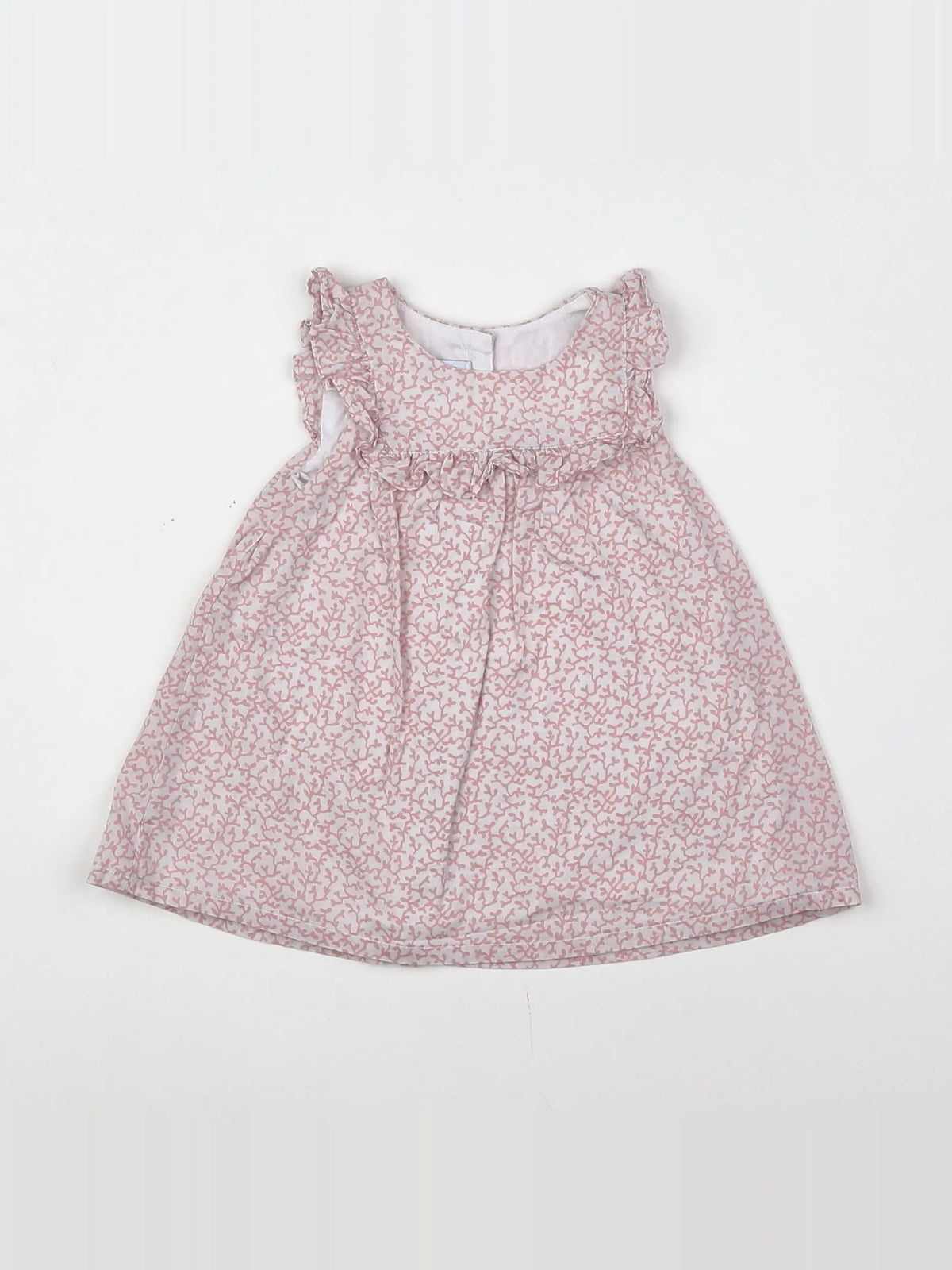 Absorba - robe blanc, rose - 3 mois