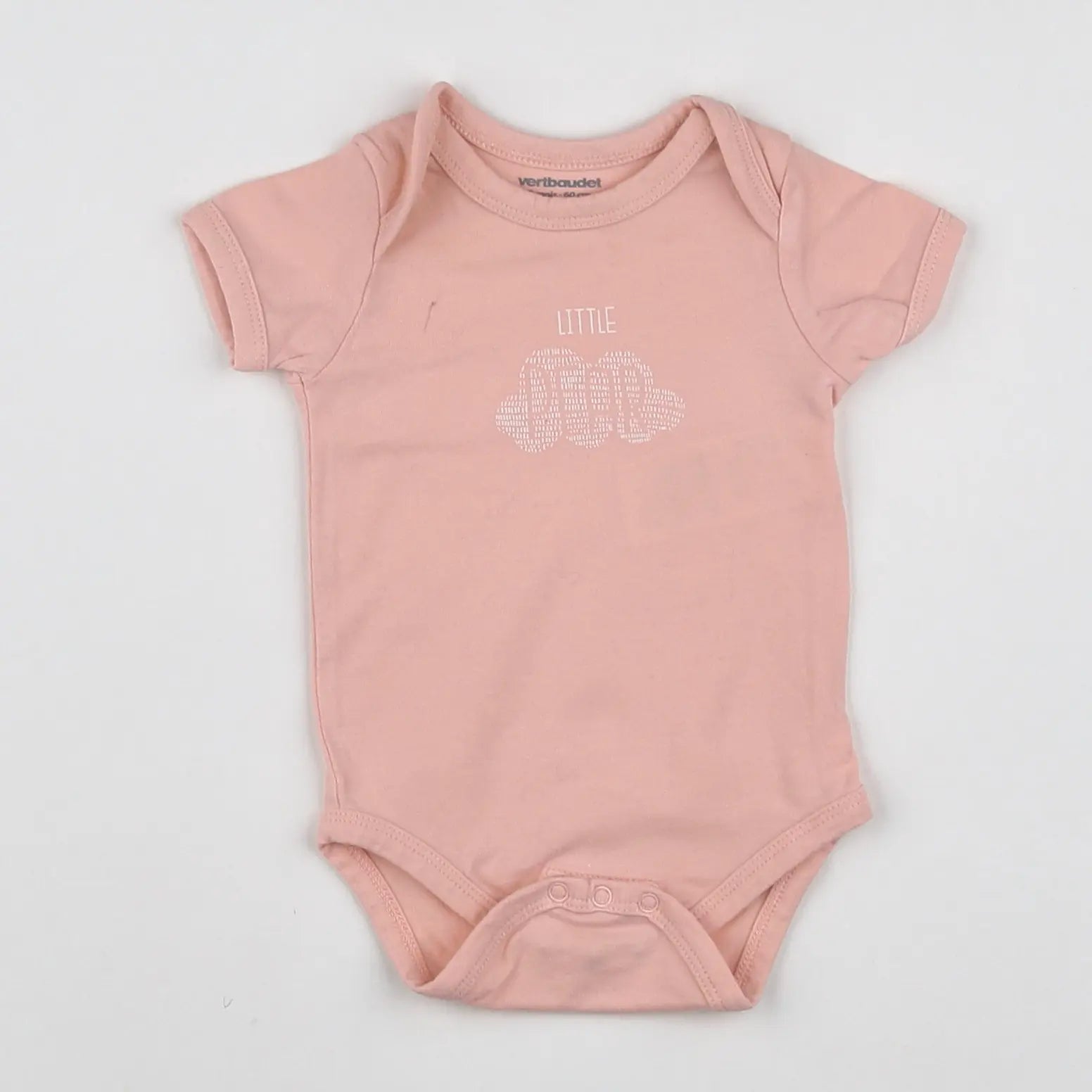 Vertbaudet - body rose - 3 mois