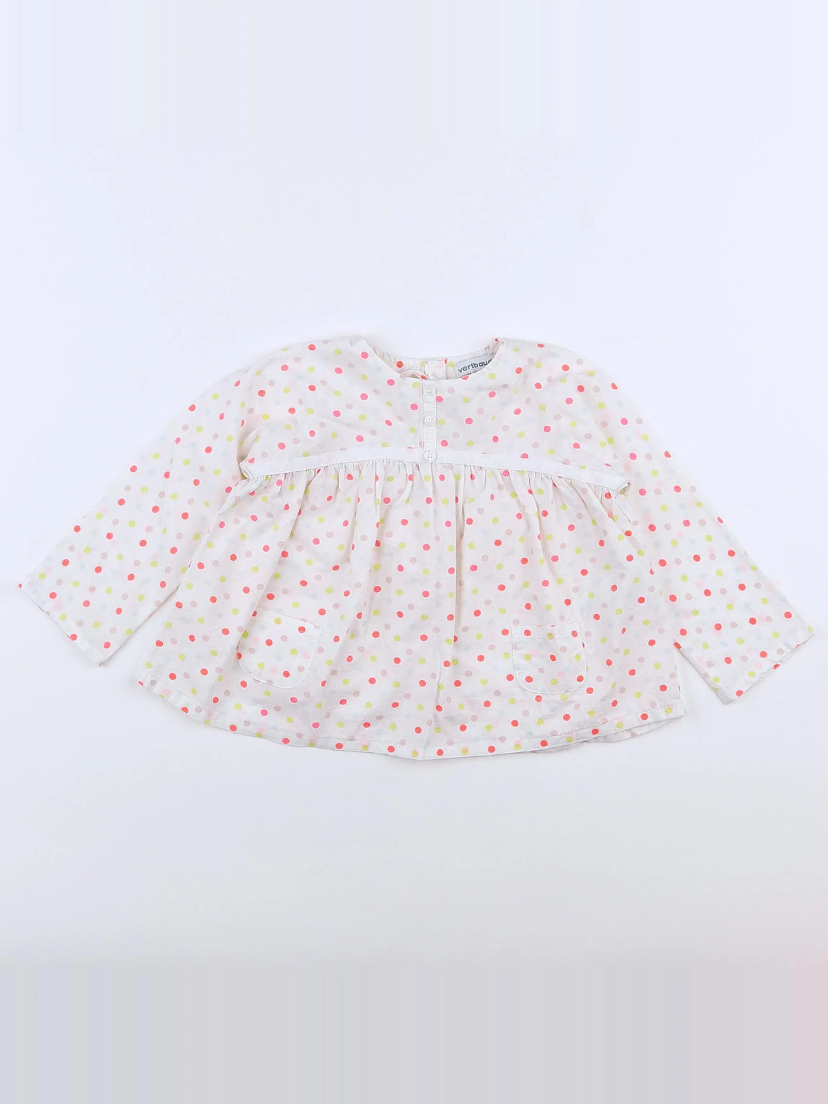 Vertbaudet - blouse multicolore - 18 mois