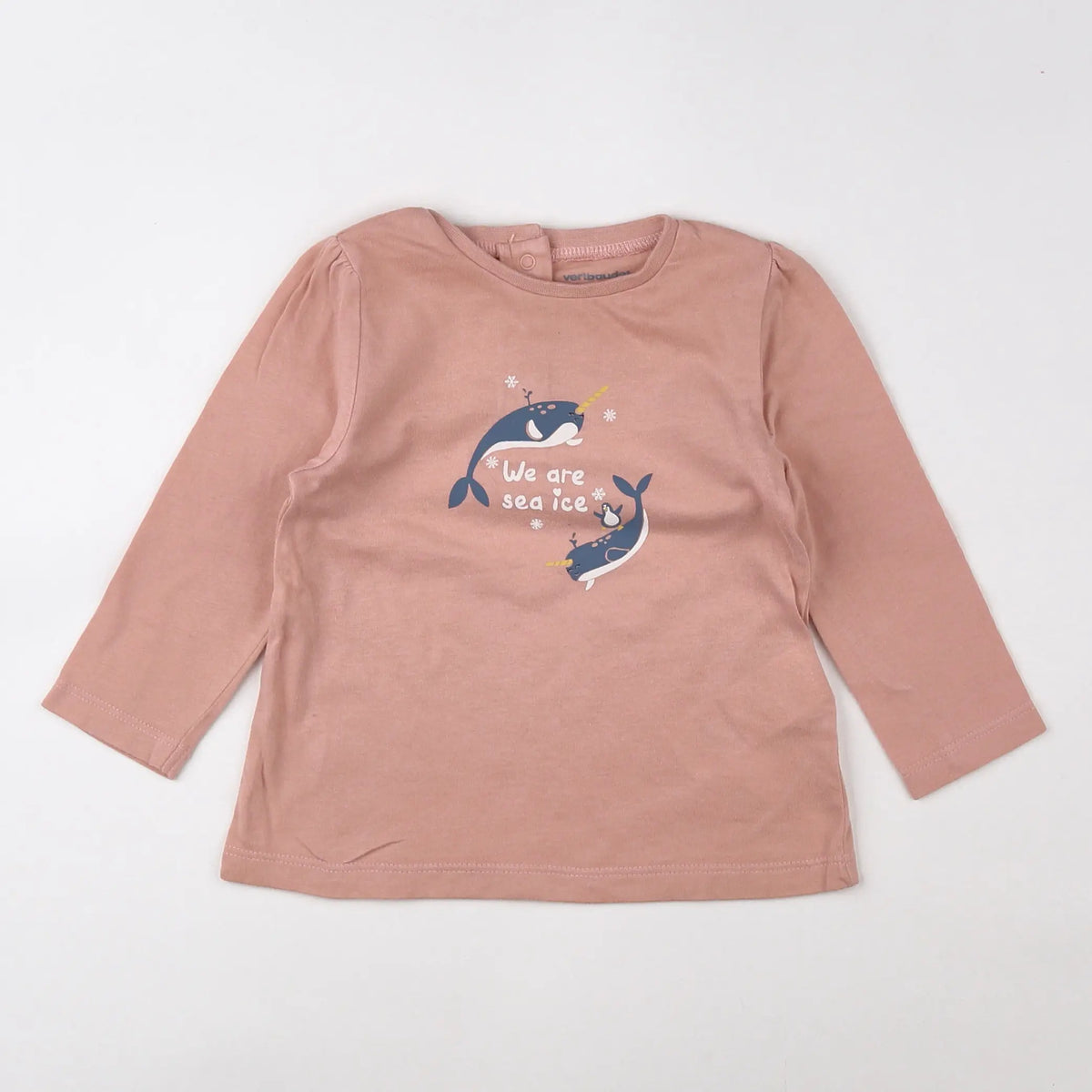 Vertbaudet - tee-shirt rose - 12 mois
