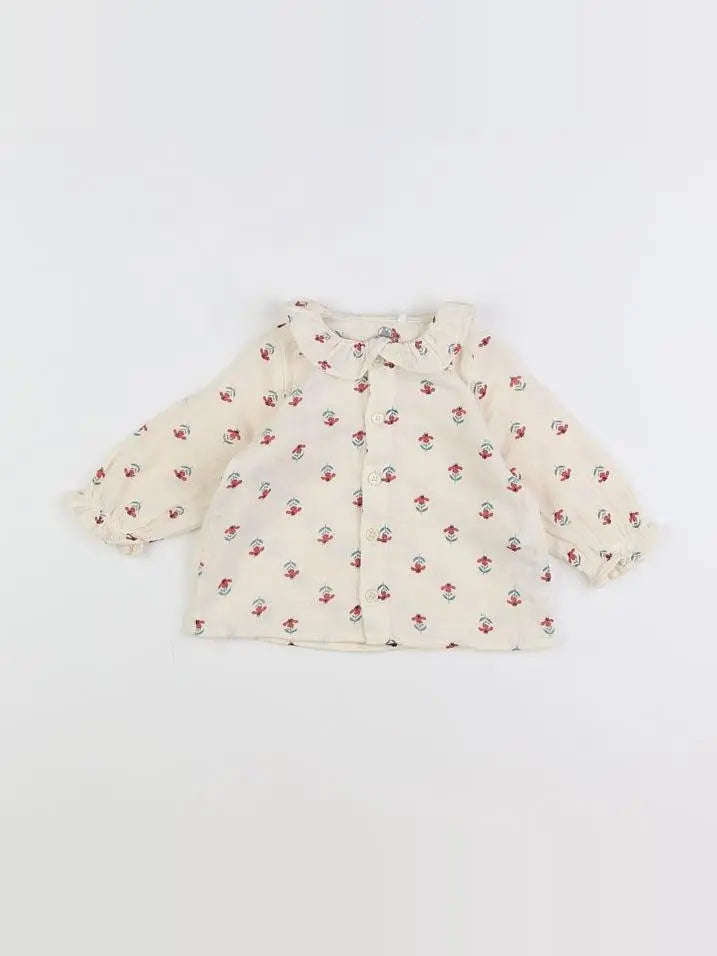 Petit Bateau - blouse beige - 6 mois
