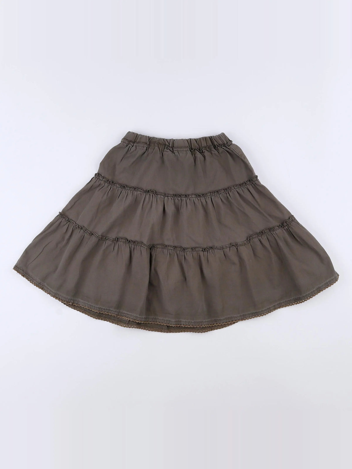 Vertbaudet - jupe taupe - 4 ans