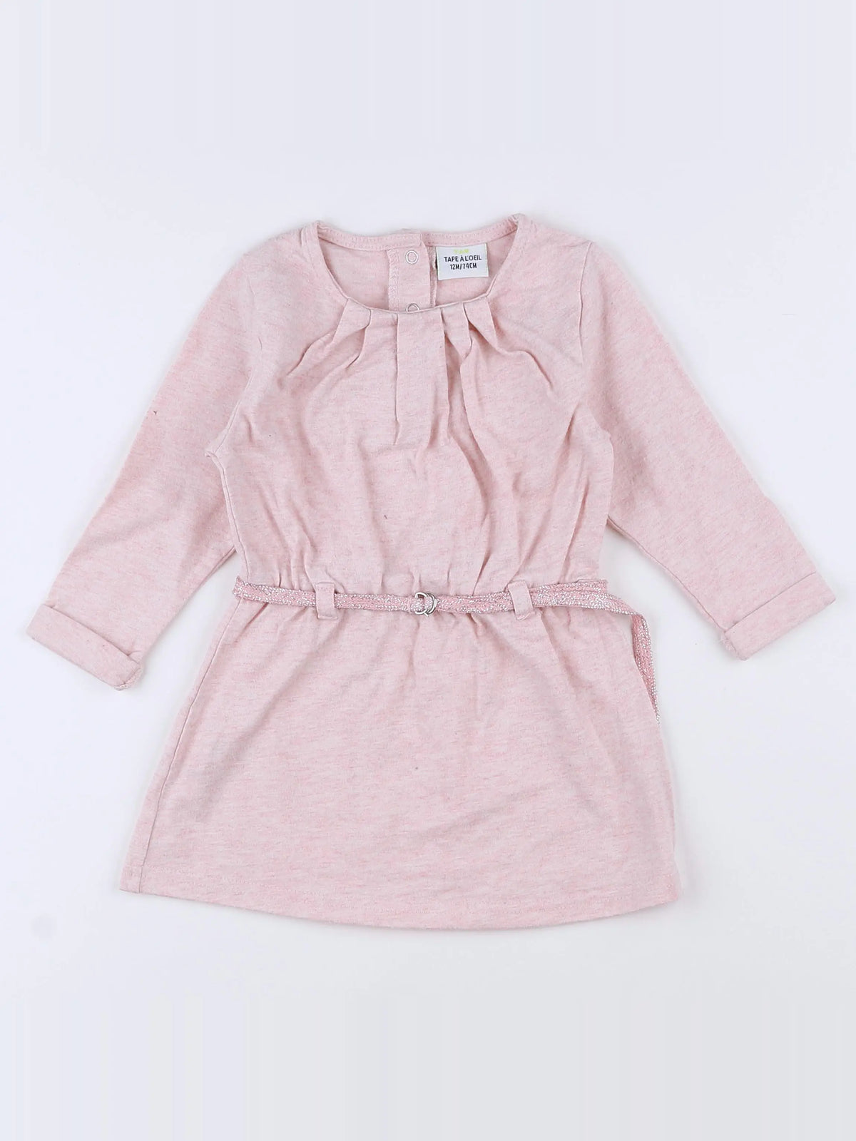 Tape à l'oeil - robe rose - 12 mois