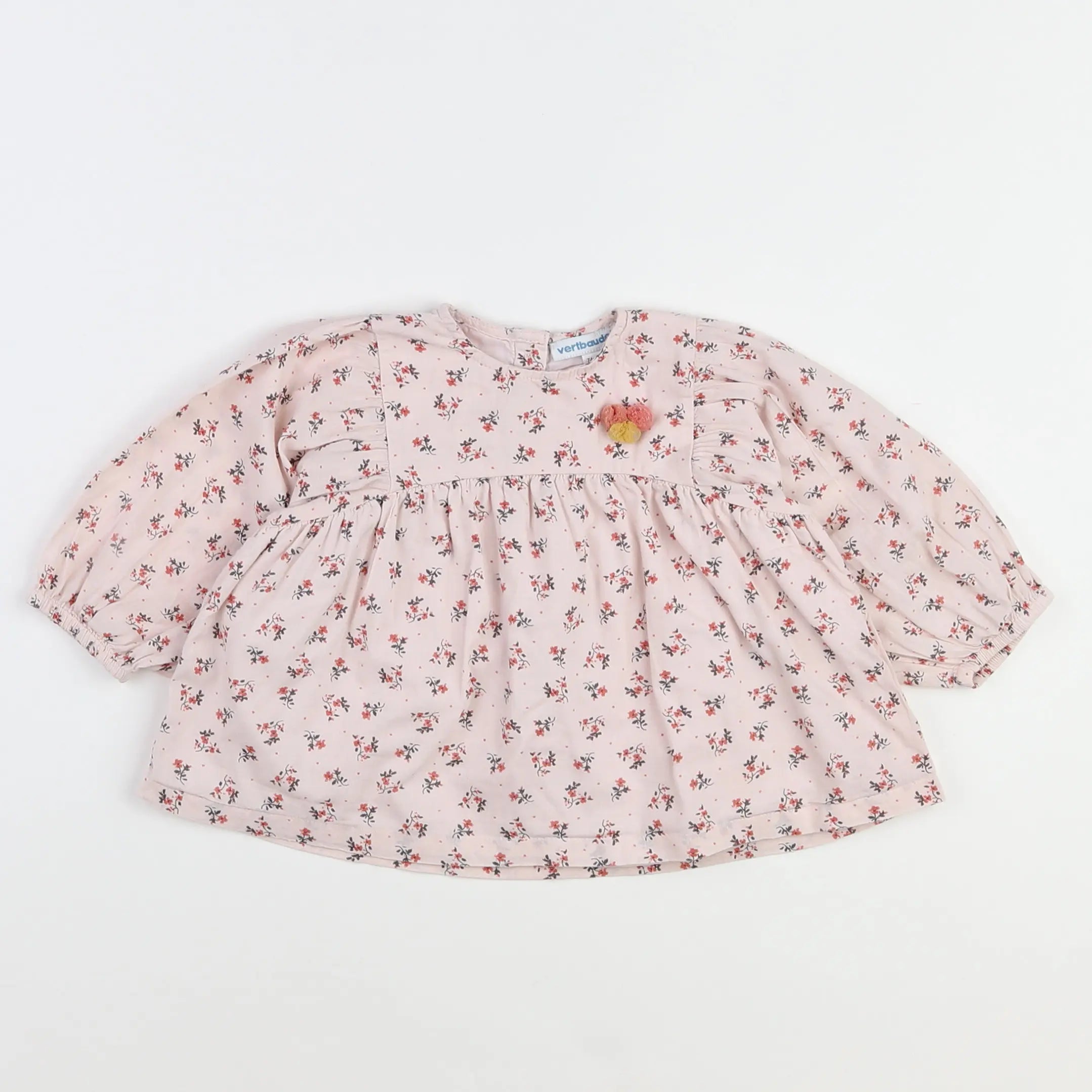 Vertbaudet - blouse rose - 12 mois