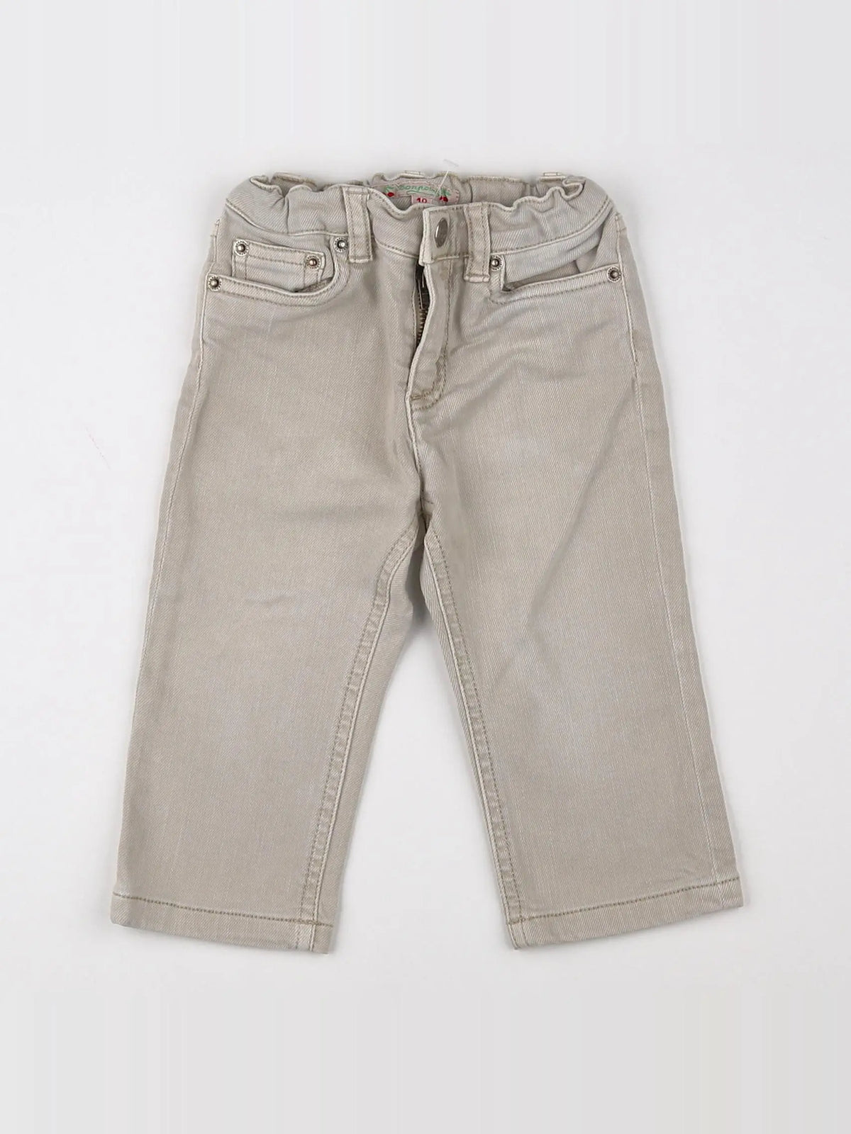 Bonpoint - jean beige - 12 mois