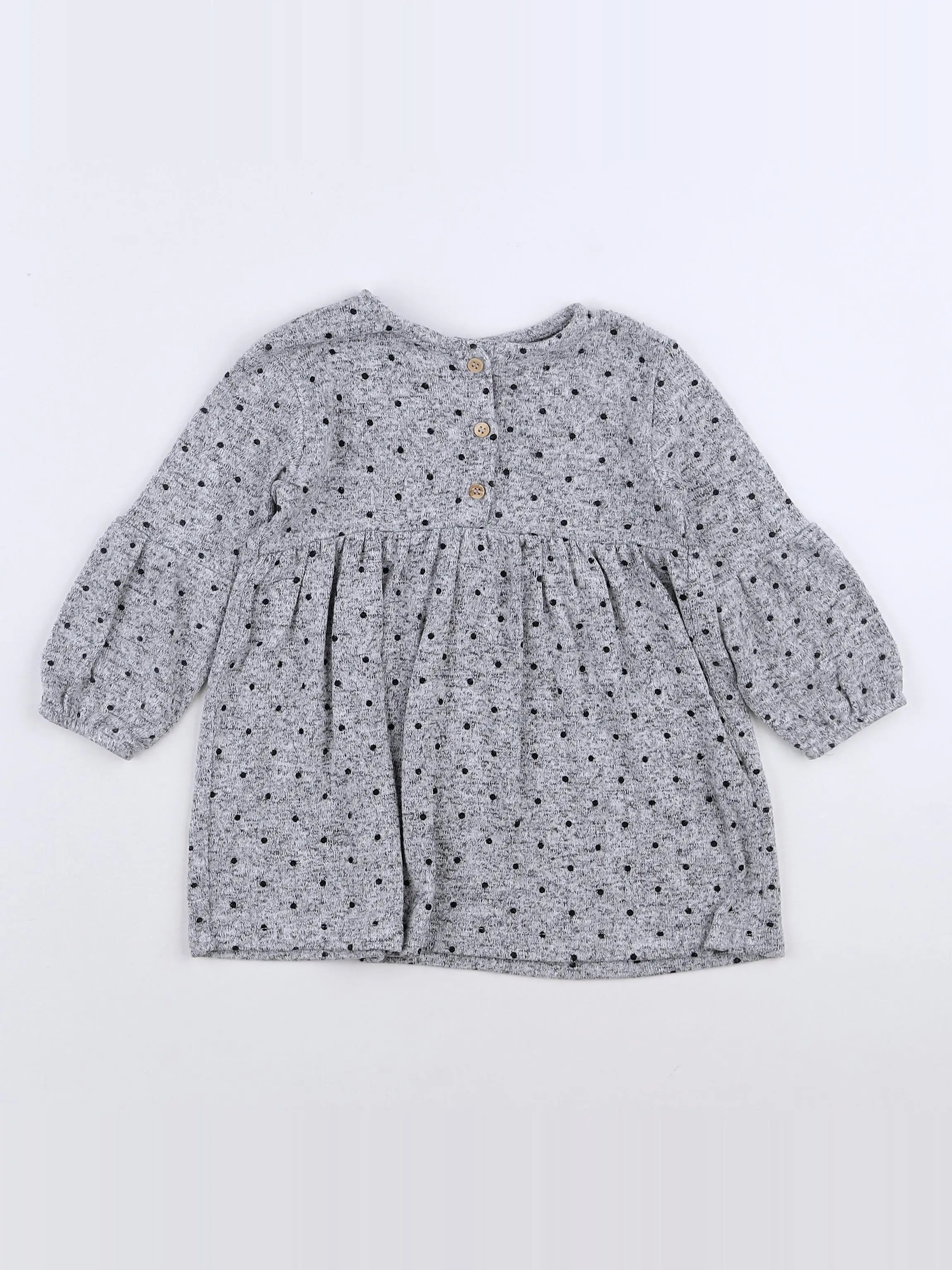 Zara - robe gris - 9/12 mois