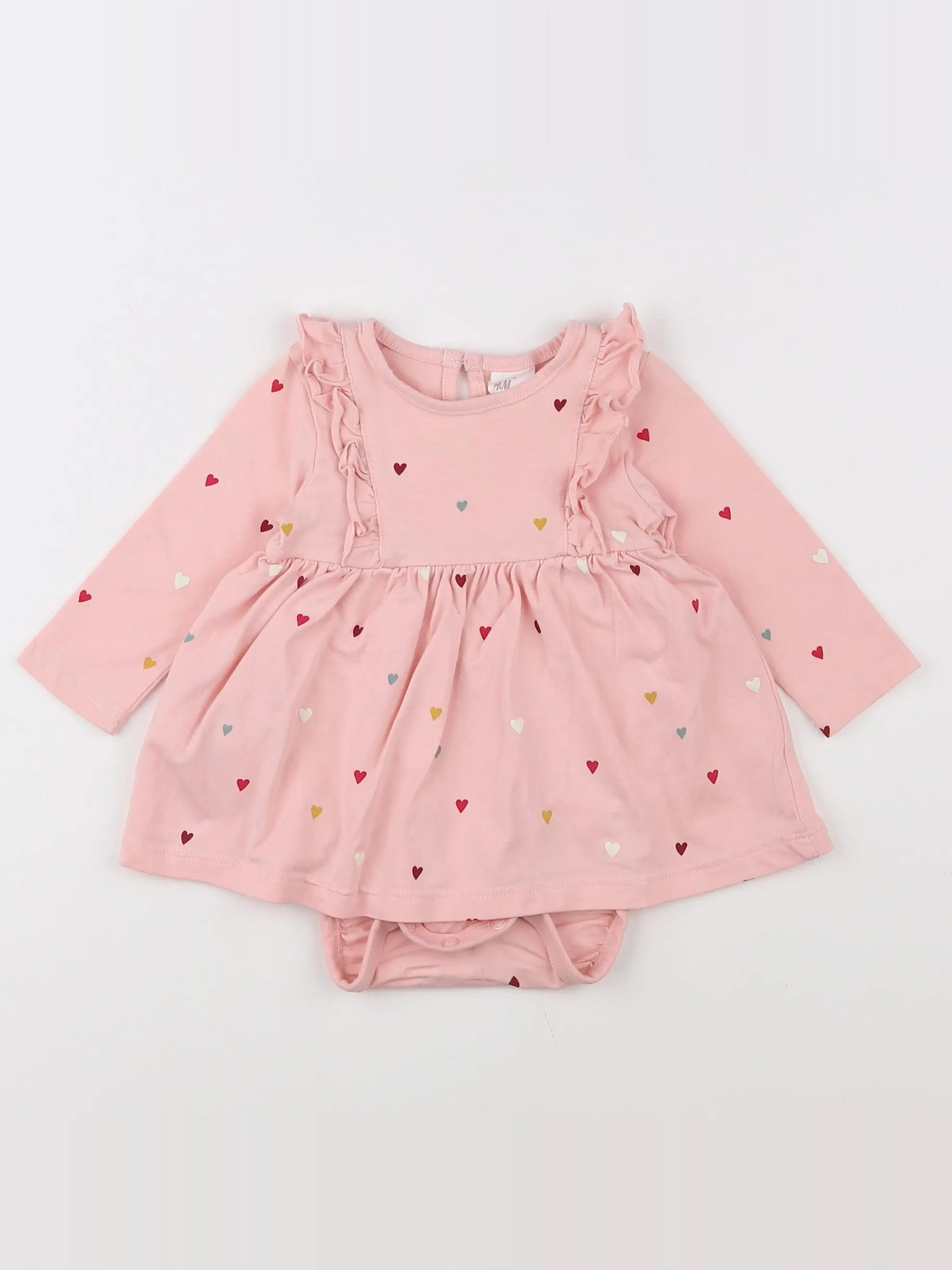 H&M - body vetement rose - 3 mois