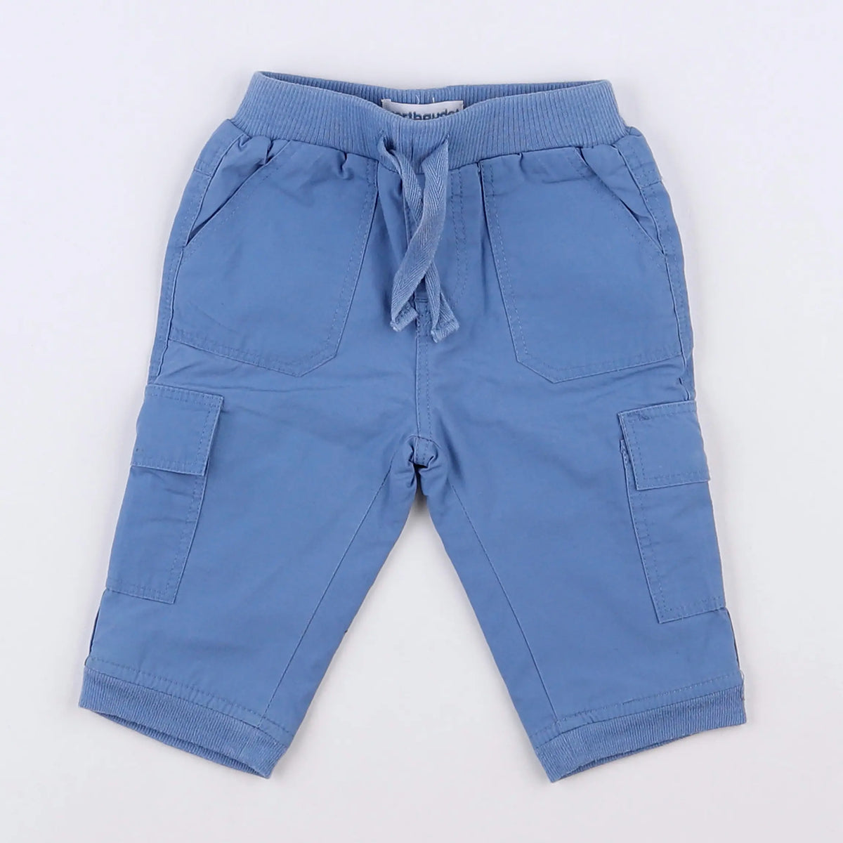 Vertbaudet - pantalon doublé bleu - 3 mois