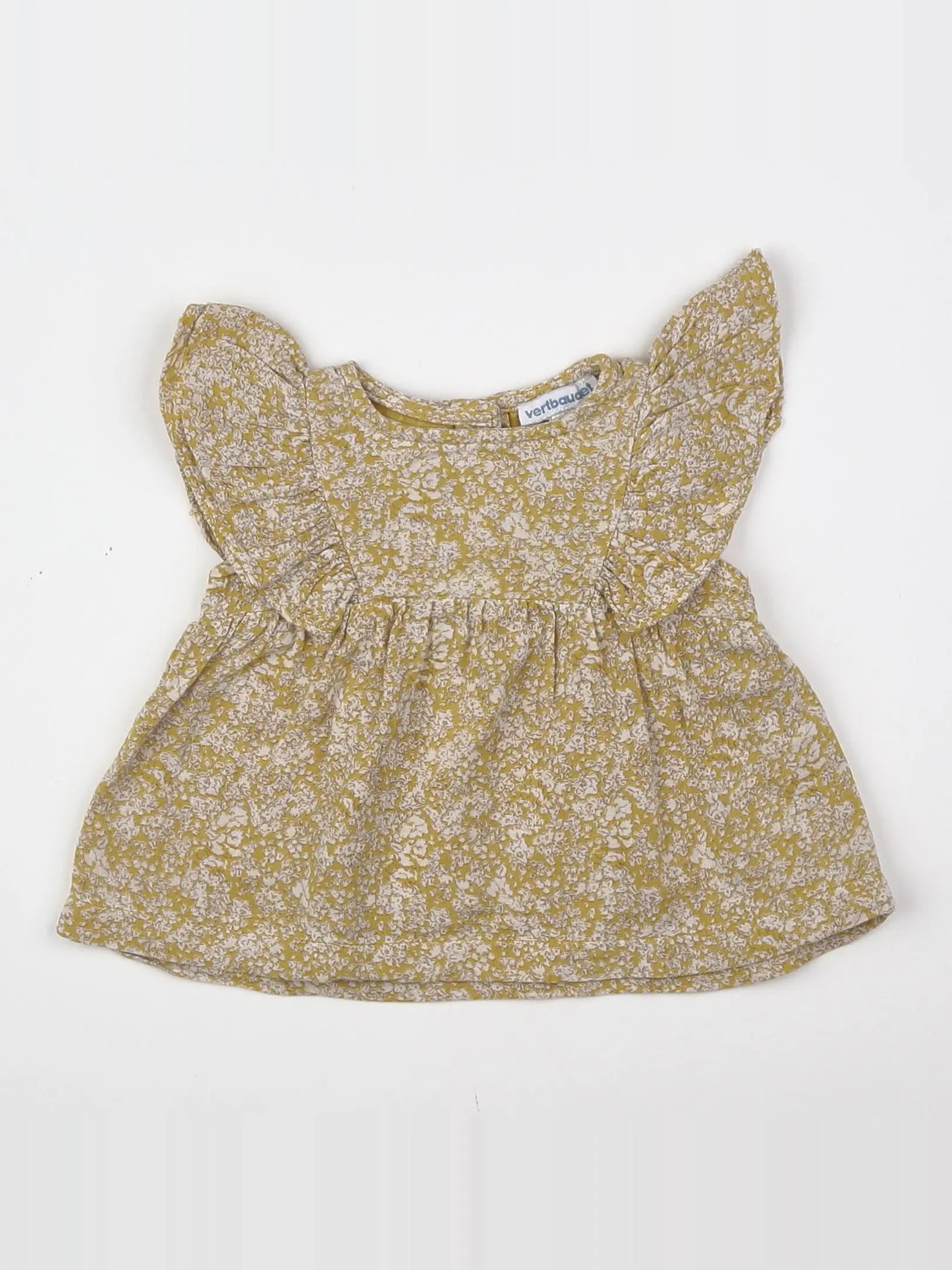 Vertbaudet - blouse jaune - 3 mois