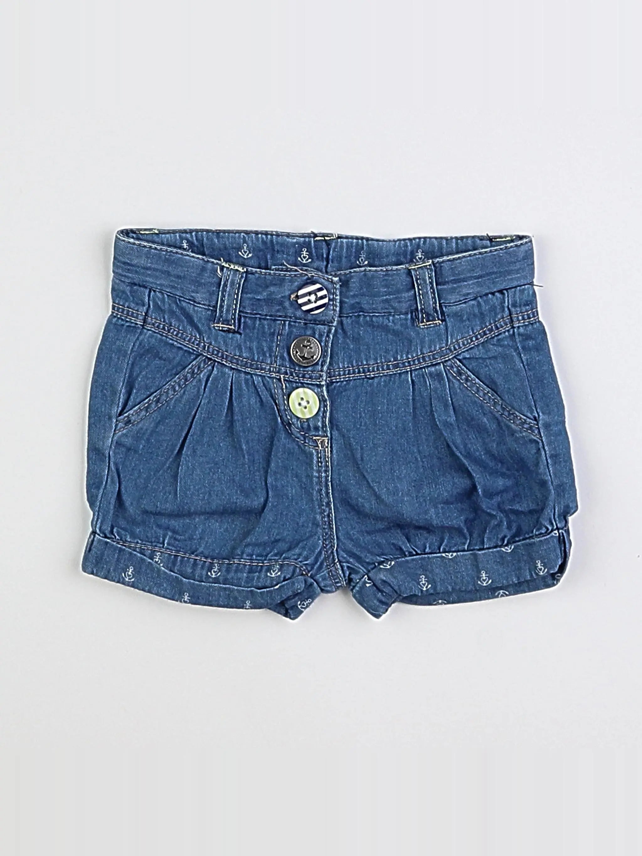 Tape à l'oeil - short bleu - 3 mois