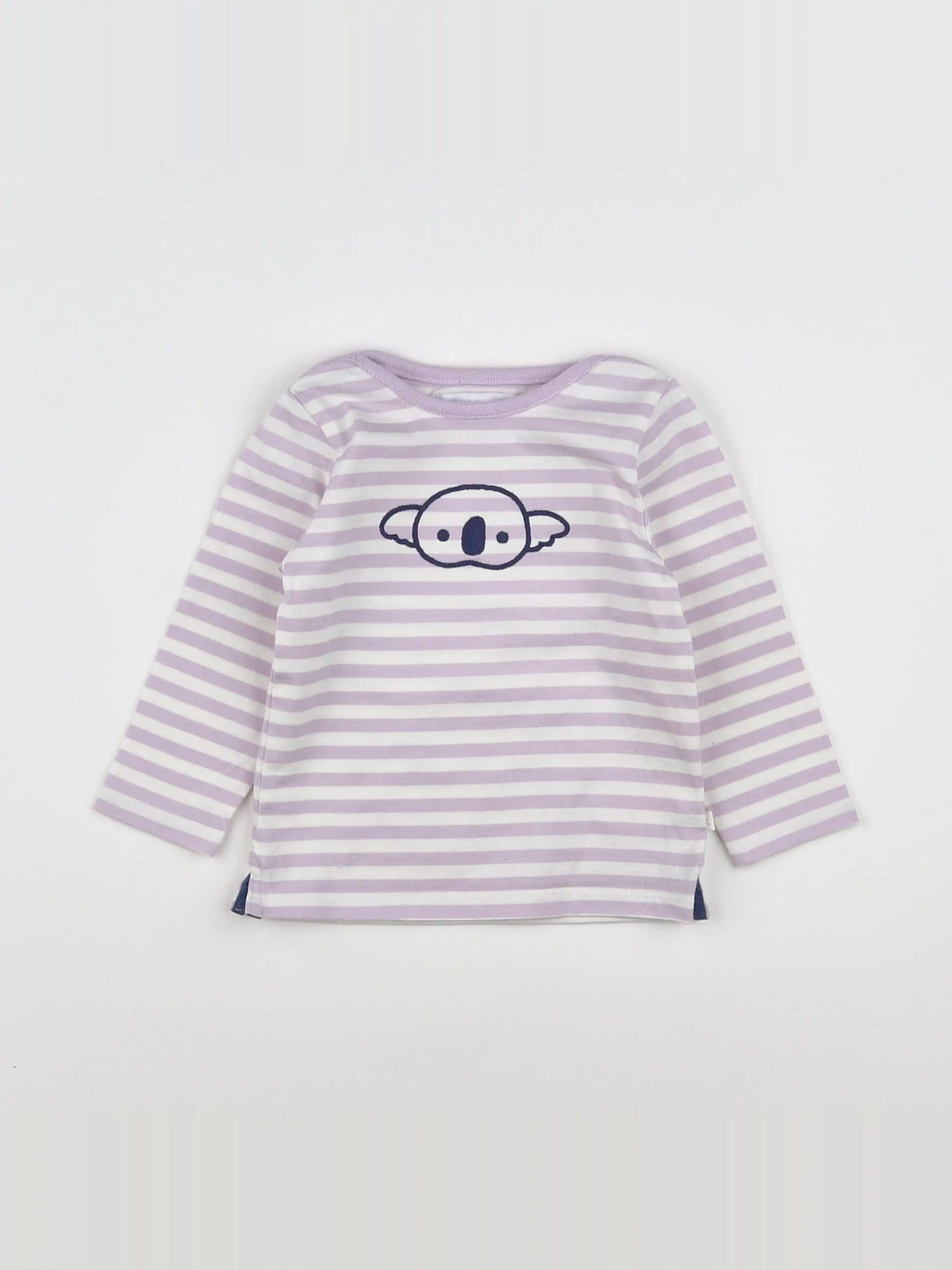 Cadet Rousselle - tee-shirt blanc, violet - 12 mois