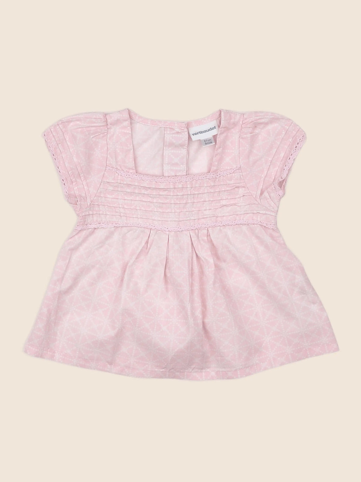 Vertbaudet - blouse rose - 6 mois