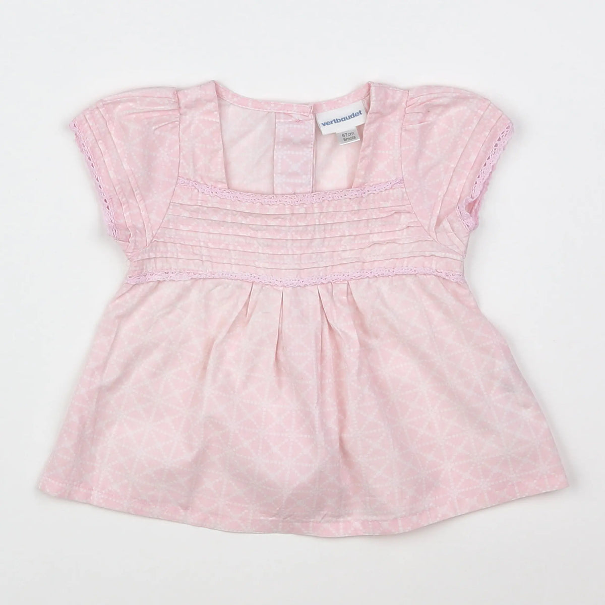 Vertbaudet - blouse rose - 6 mois