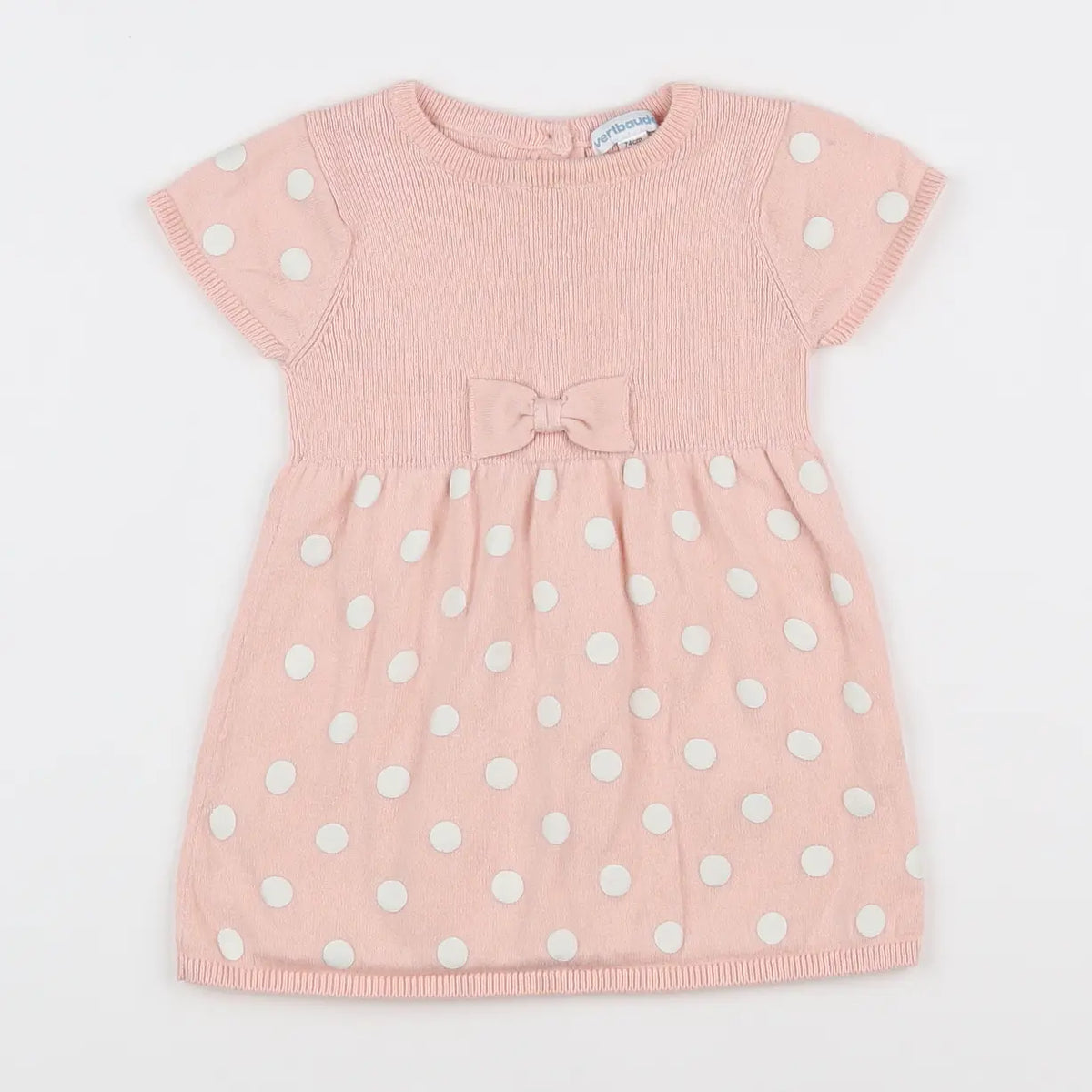 Vertbaudet - robe rose - 12 mois