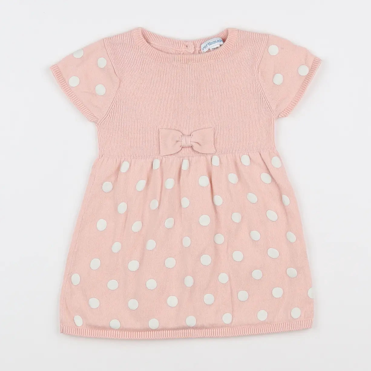 Vertbaudet - robe rose - 12 mois
