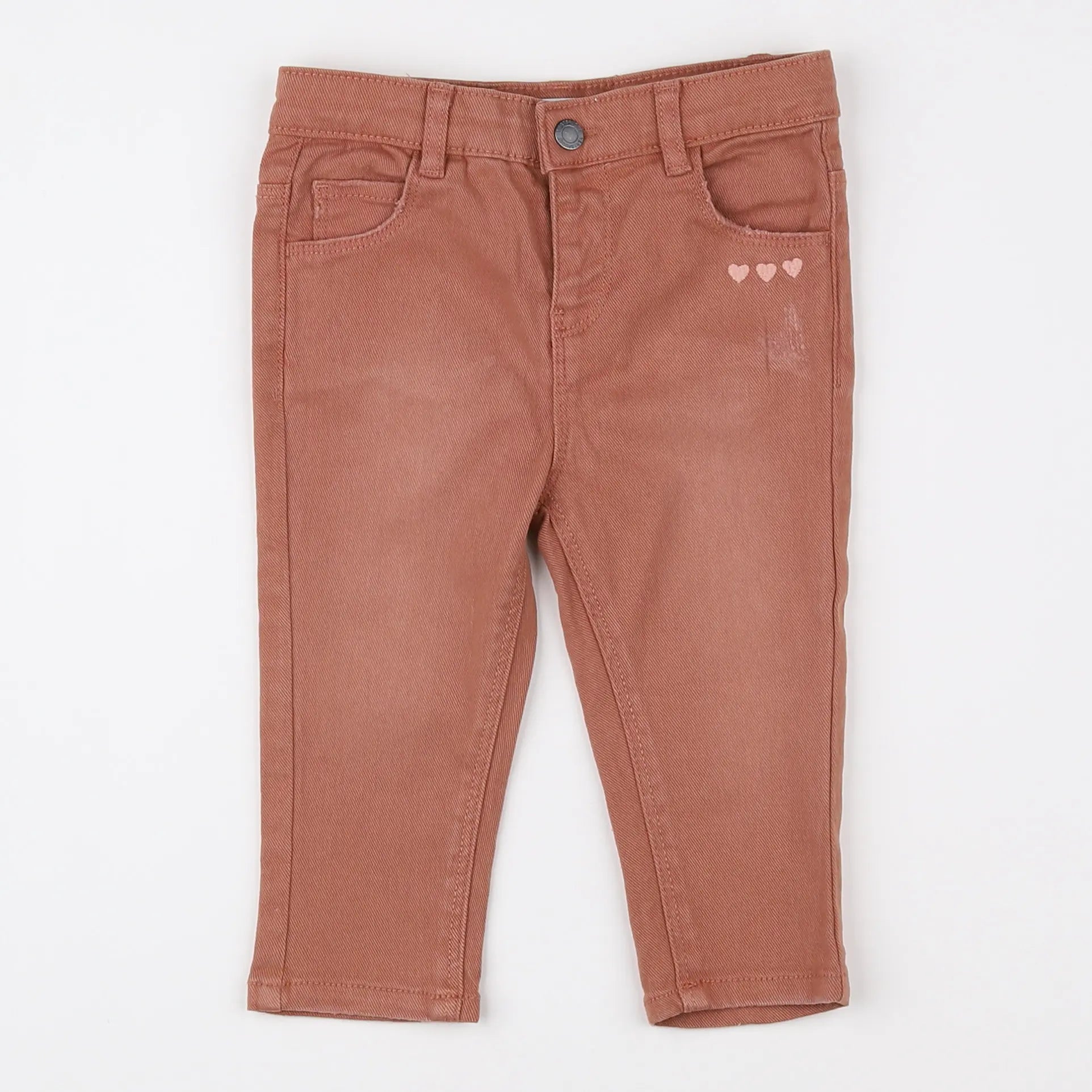 Vertbaudet - jean marron - 12 mois