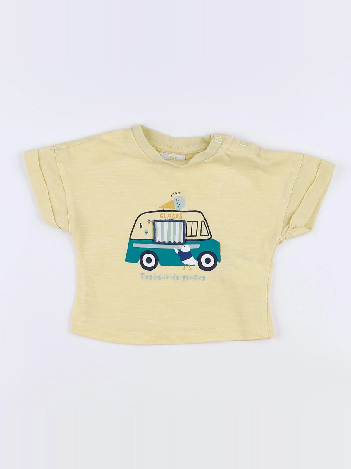 Tape à l'oeil - tee-shirt jaune - 3 mois