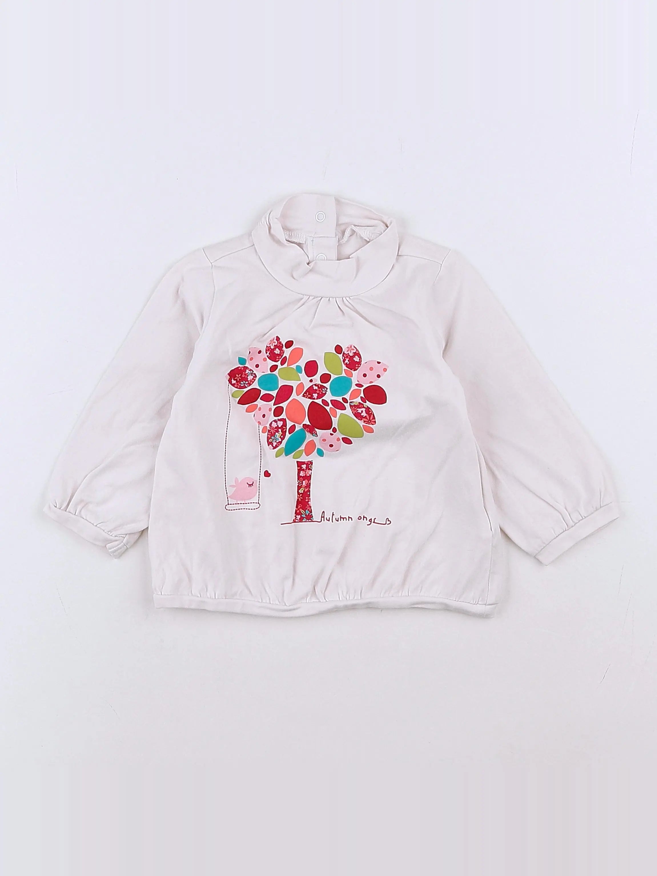 Vertbaudet - tee-shirt multicolore - 9 mois