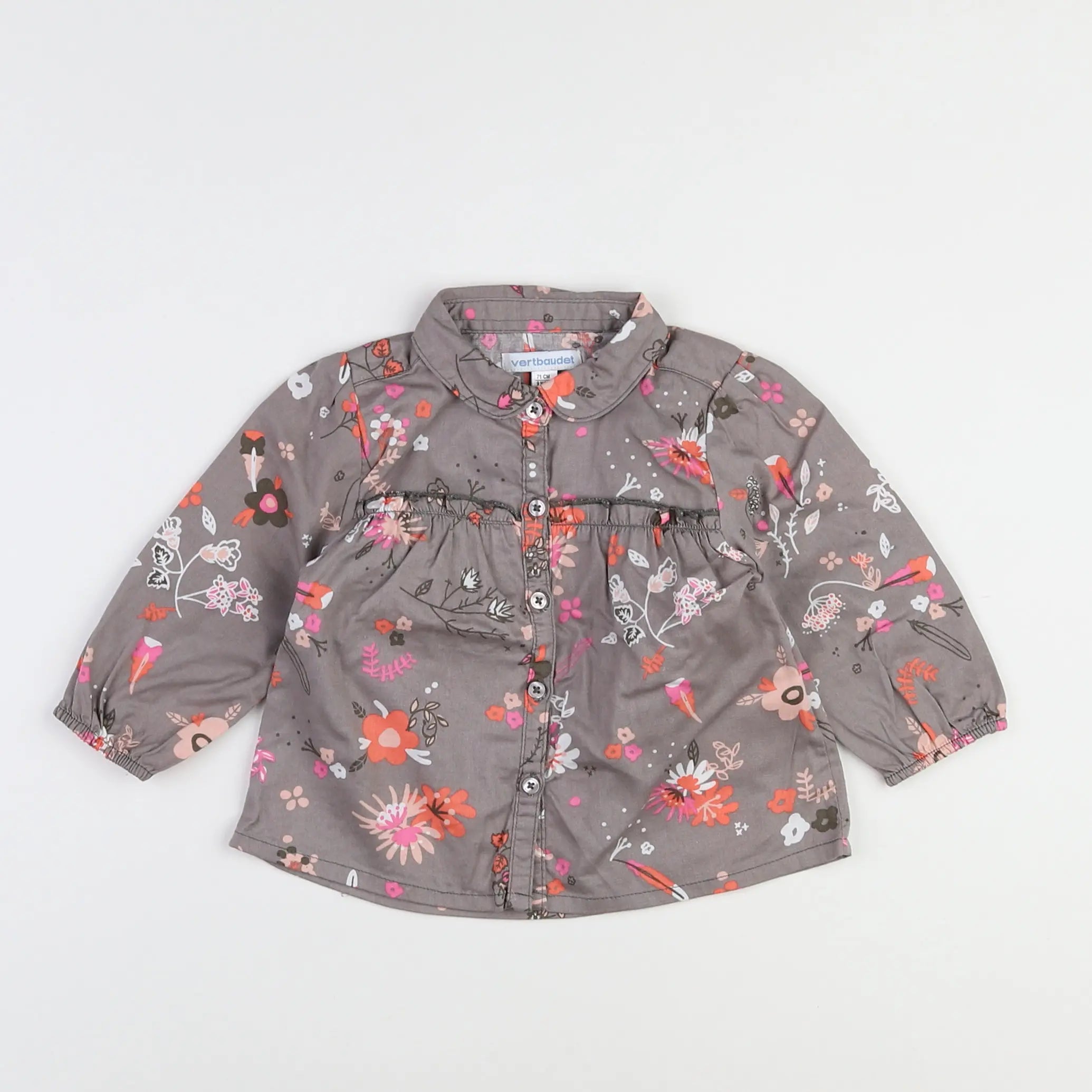 Vertbaudet - blouse multicolore - 9 mois
