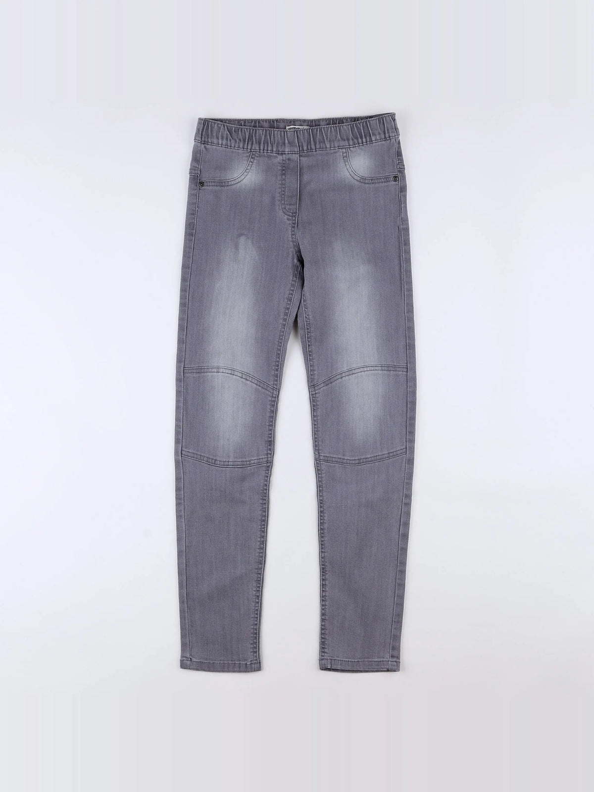 Vertbaudet - jegging gris - 10 ans