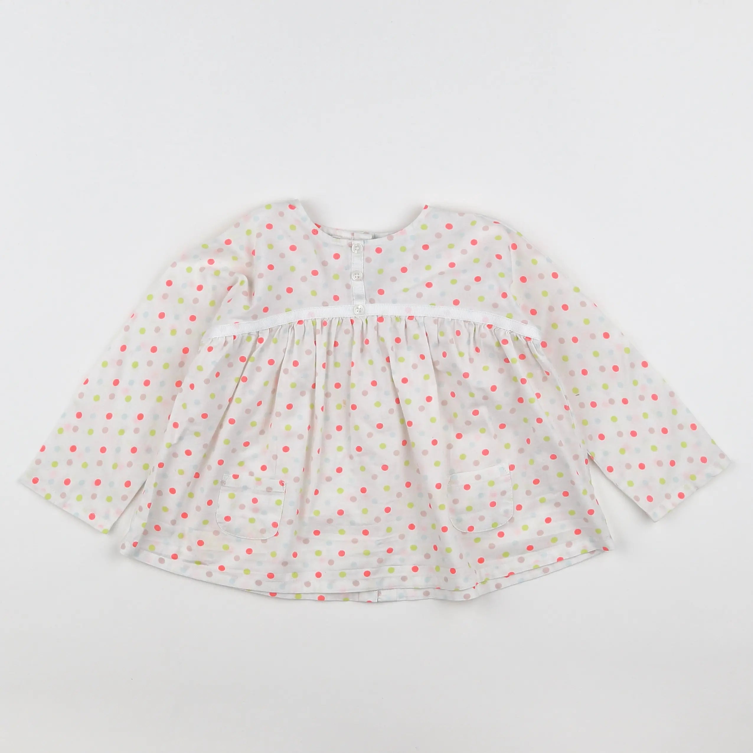 Vertbaudet - blouse multicolore - 18 mois