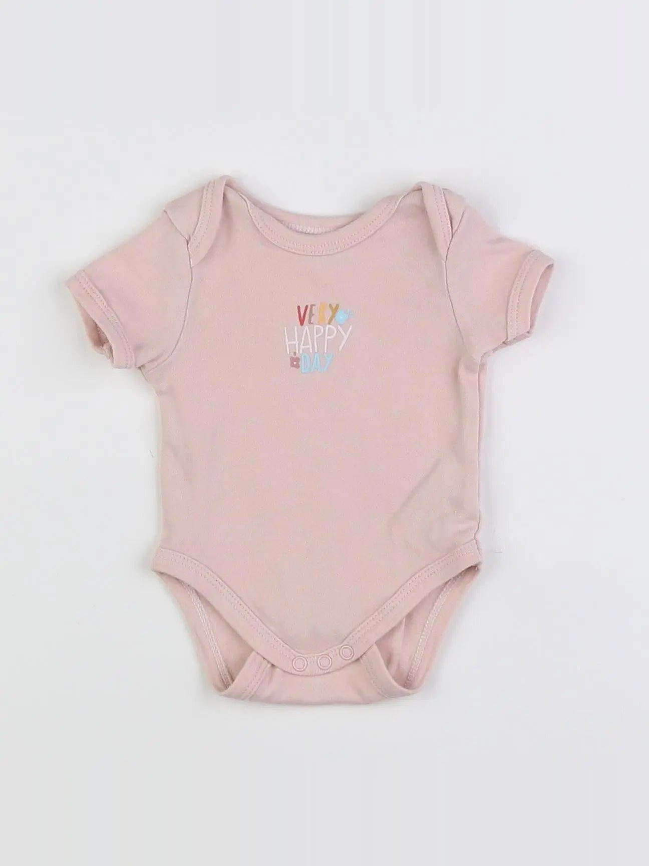Vertbaudet - body rose - 1 mois