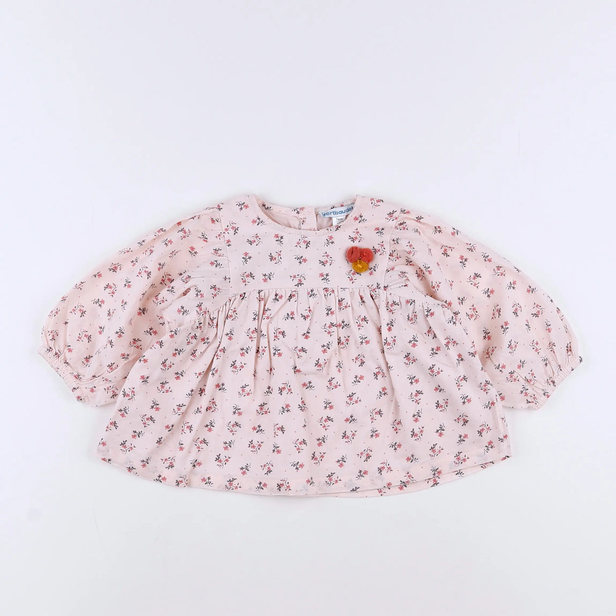 Vertbaudet - blouse rose - 12 mois