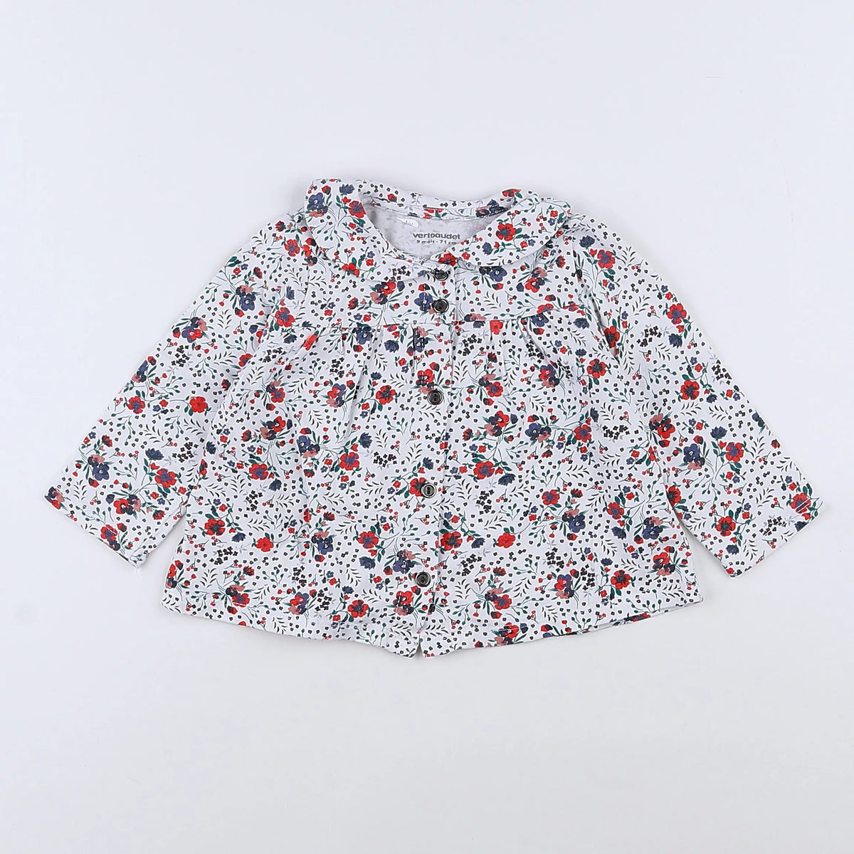 Vertbaudet - tee-shirt blanc - 9 mois